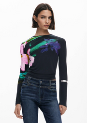 Desigual Lena shirt, soft-touch crew