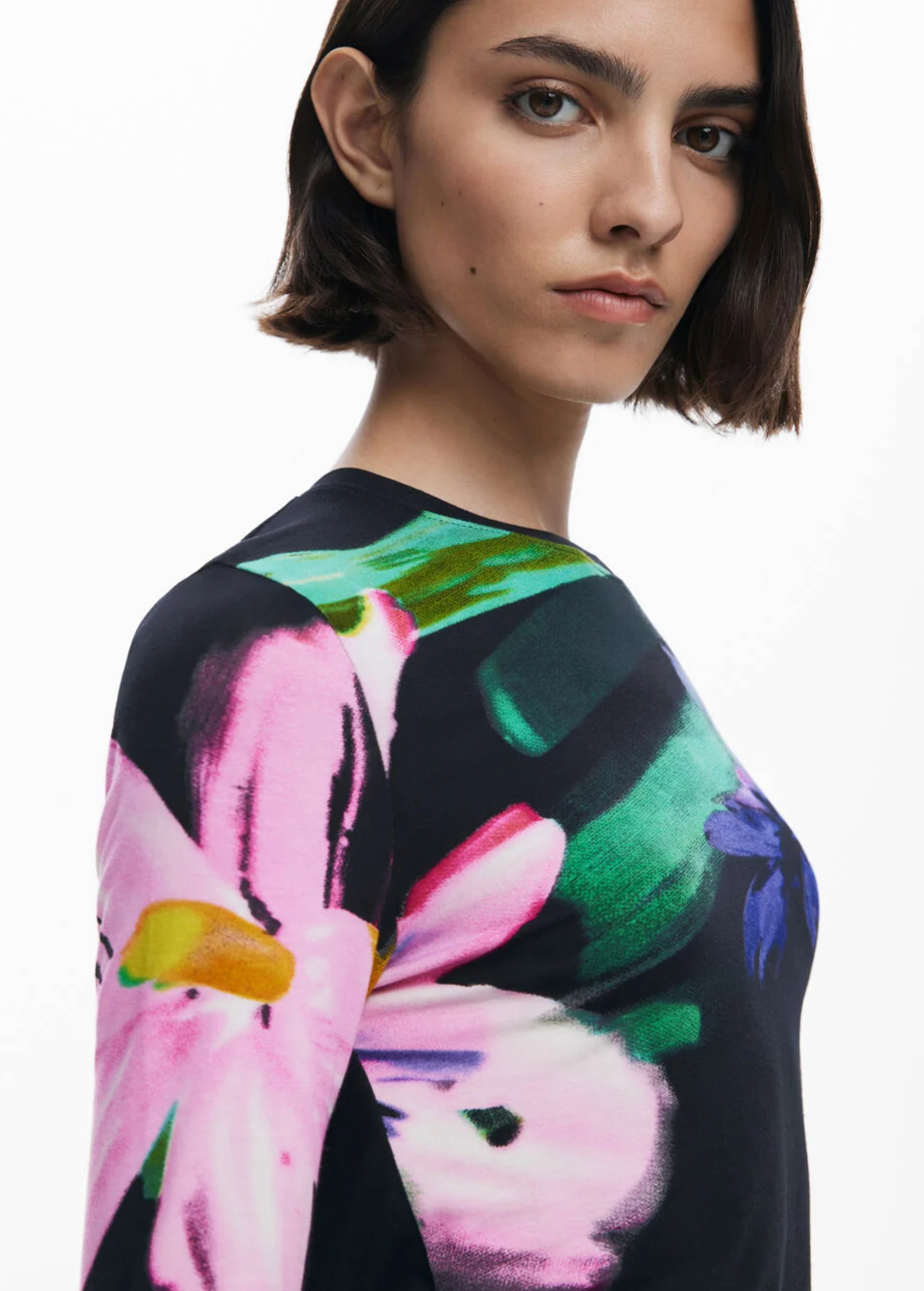 Desigual Lena shirt, soft-touch crew