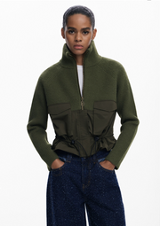 Desigual Tampere jacket, zipper sweater