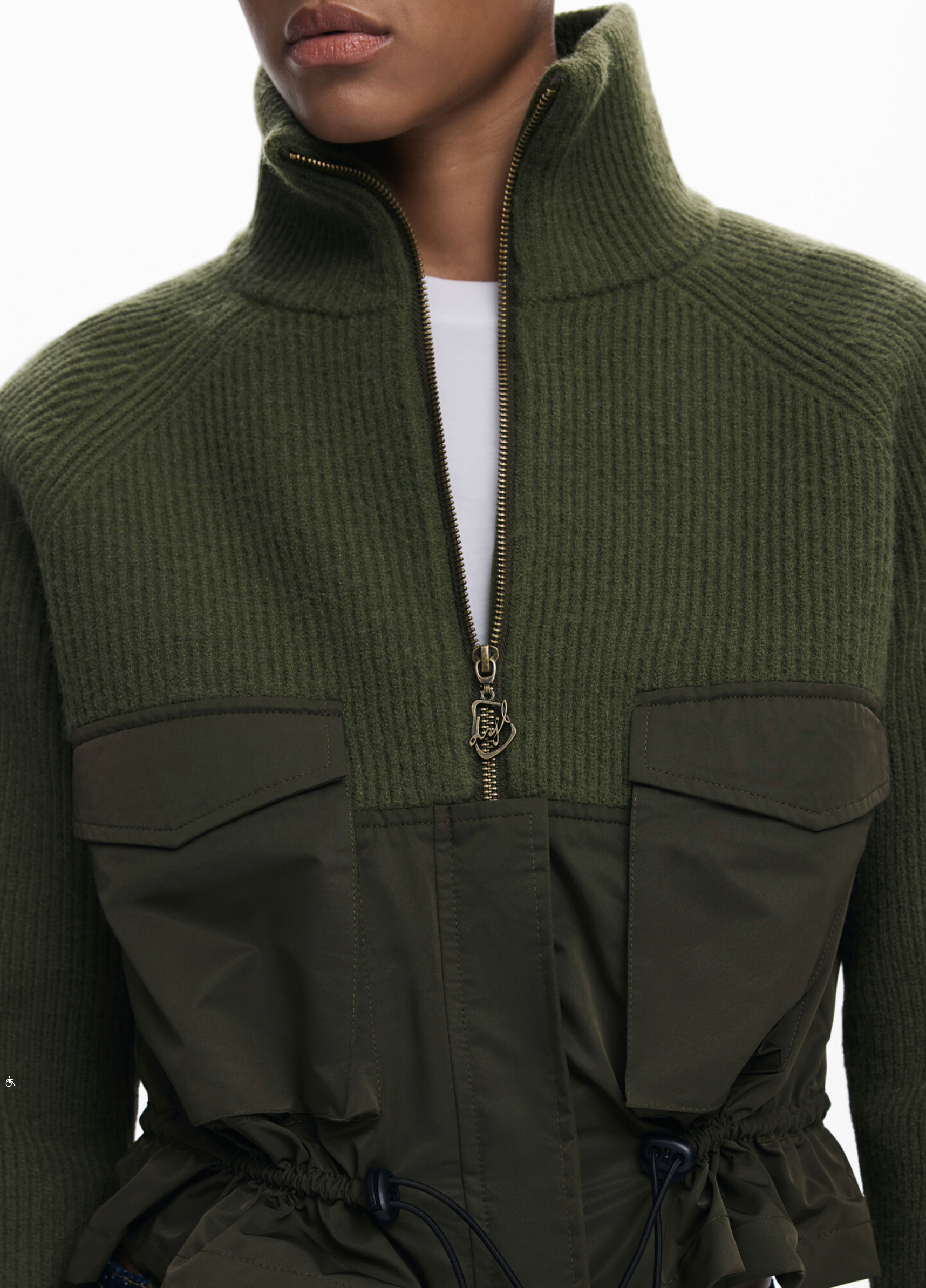 Desigual Tampere jacket, zipper sweater