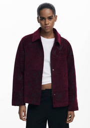 Desigual Enri jacket, chenille snap/zip
