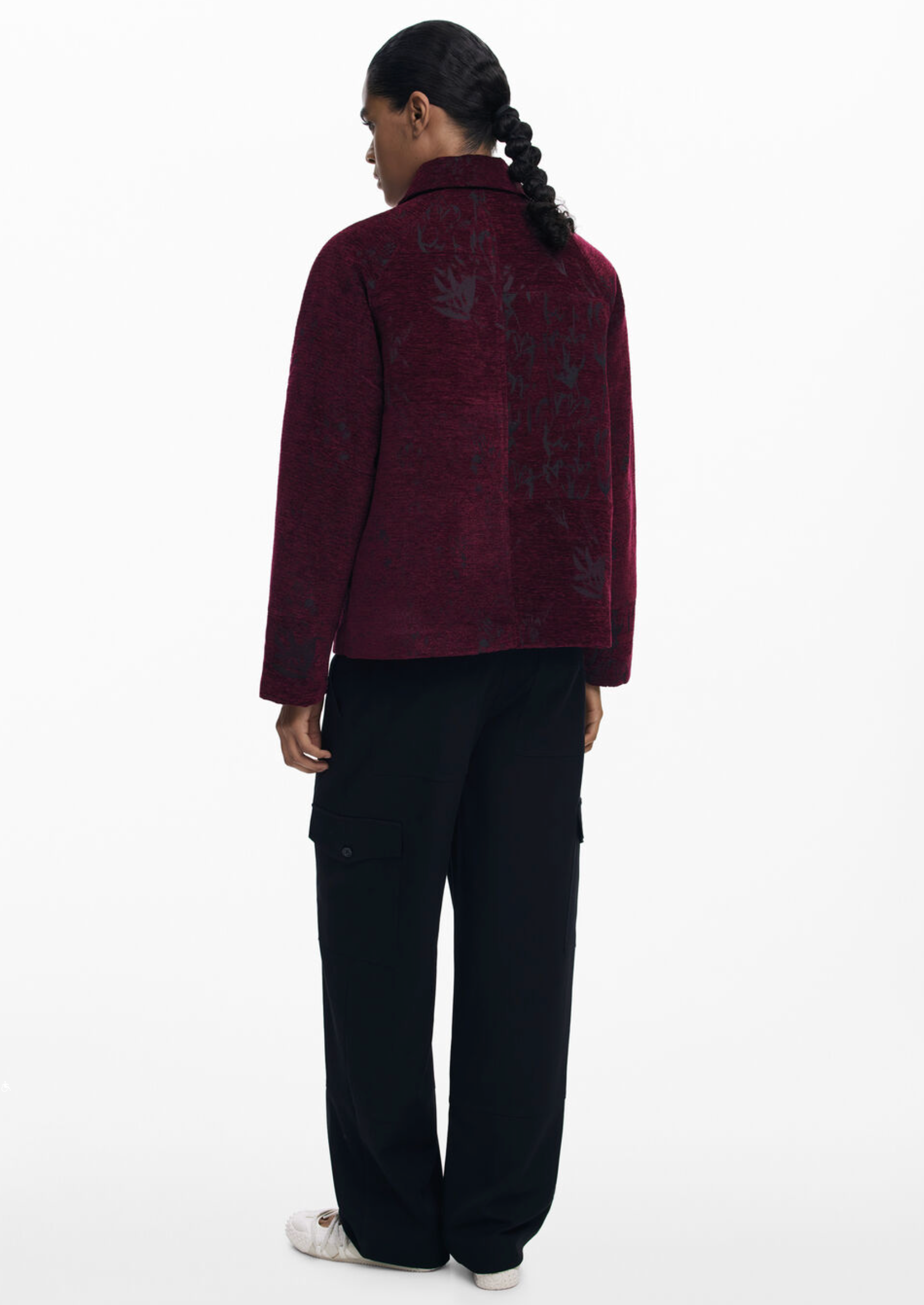 Desigual Enri jacket, chenille snap/zip