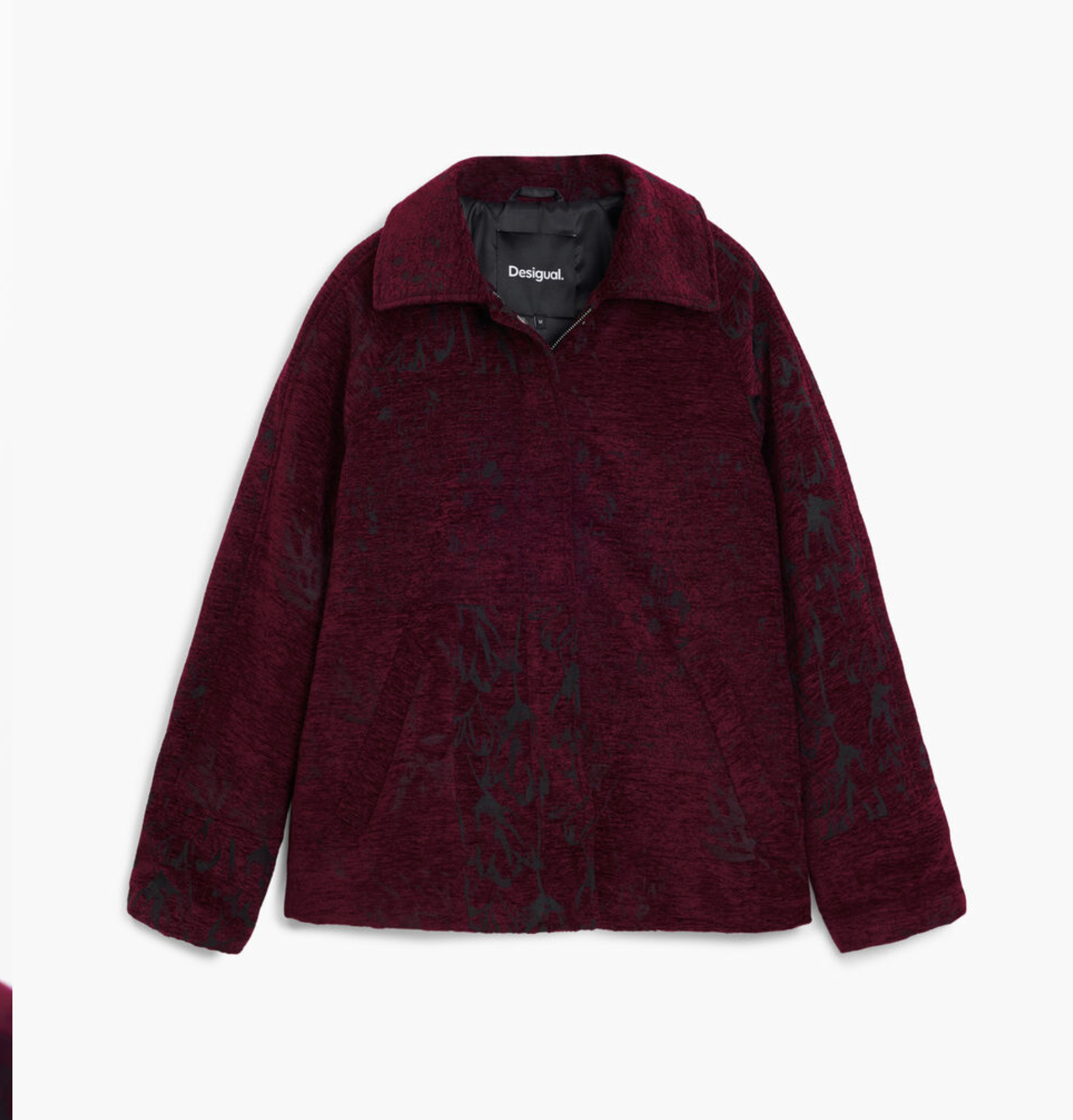 Desigual Enri jacket, chenille snap/zip
