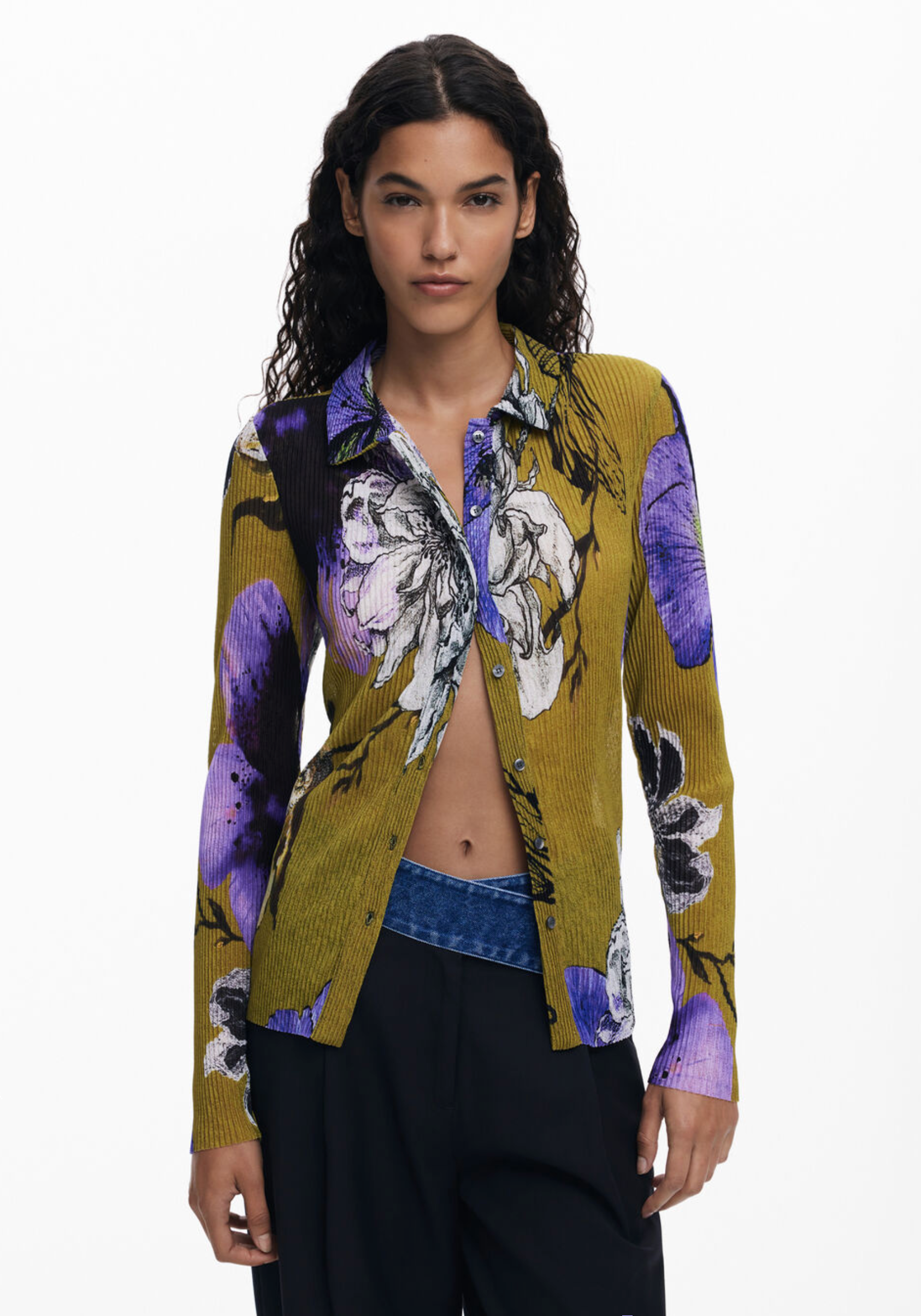 Desigual Tulleflower shirt, Lacroix pleated