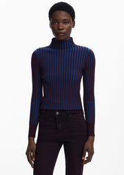 Desigual Barrow sweater, ribbed mockneck