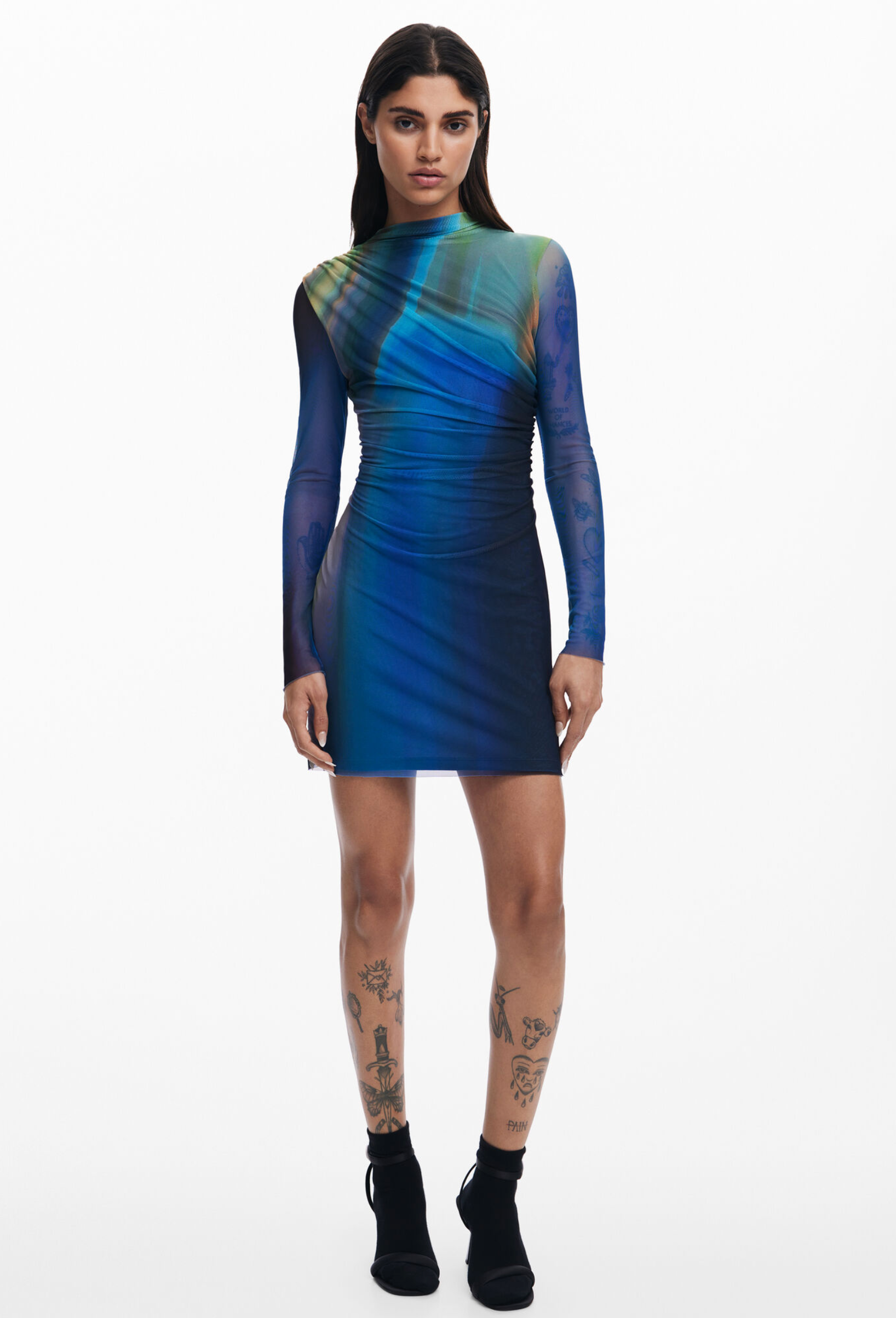 Desigual Shira dress, fitted tulle