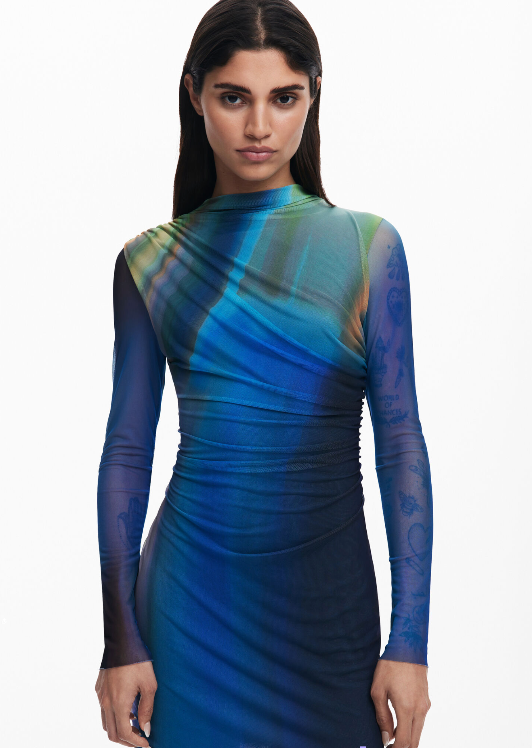 Desigual Shira dress, fitted tulle