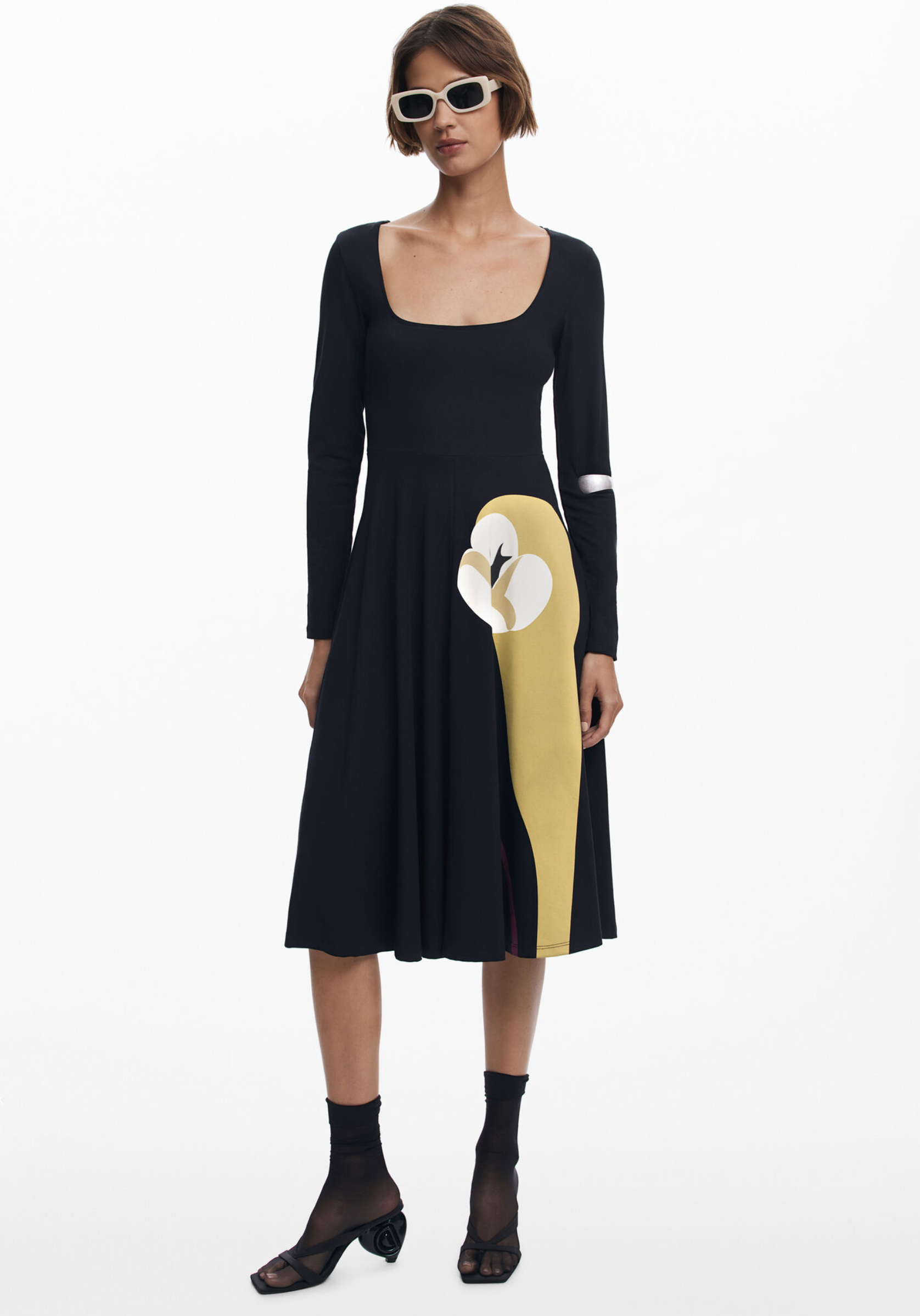 Desigual Lirio dress, scoop-neck midi
