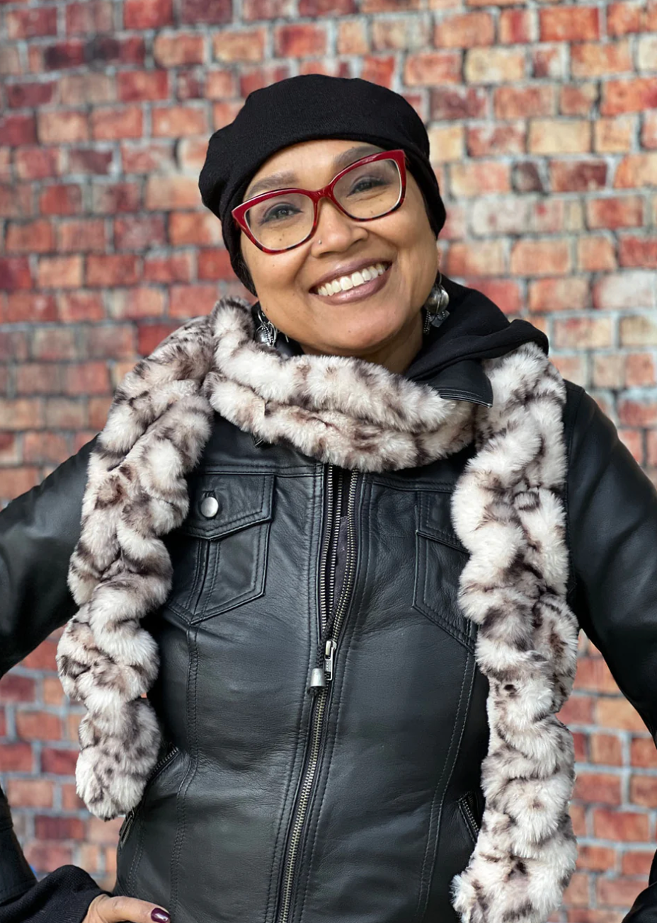 Pandemonium faux fur scarf, stretch (8 colors)