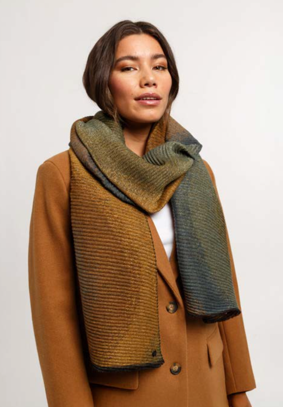 Fraas scarf 623039, multicolor plisse (2 colors)