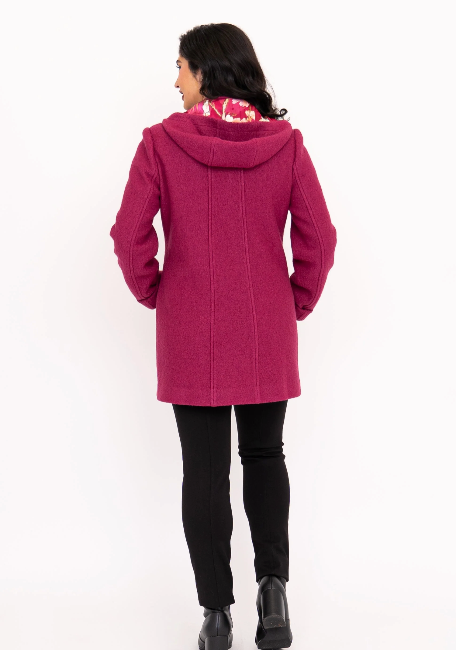 Blue Sky Pended coat/jacket, hooded boiled wool