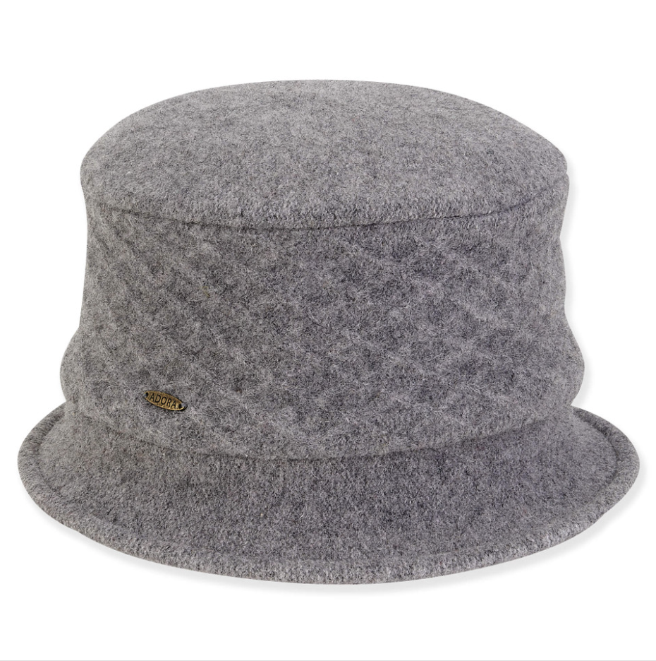 Adora hat 1443, soft wool cloche (2 colors)