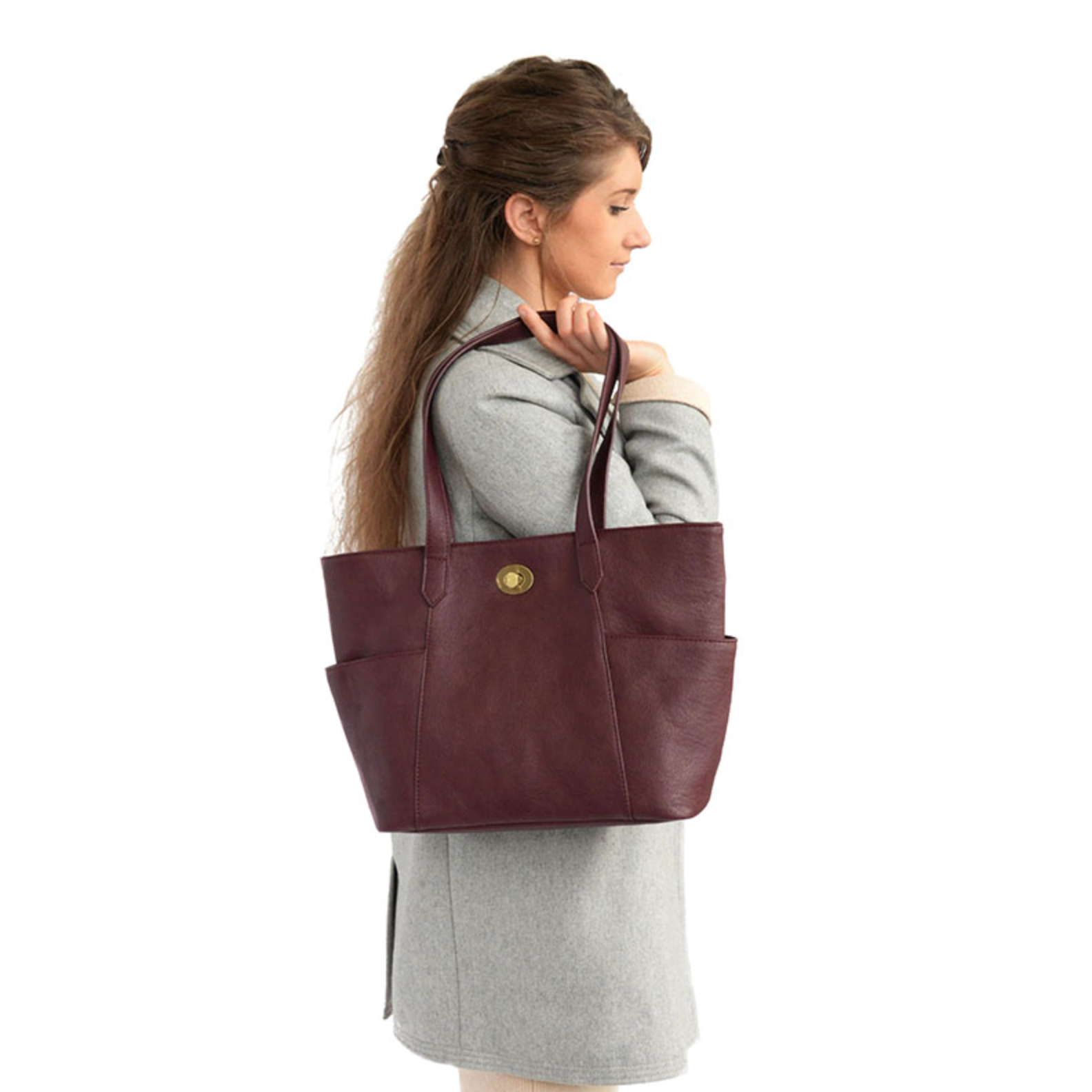 Joy Susan Judy tote purse (4 colors), turn lock