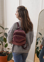 Joy Susan Frankie velvet backpack (3 colors)