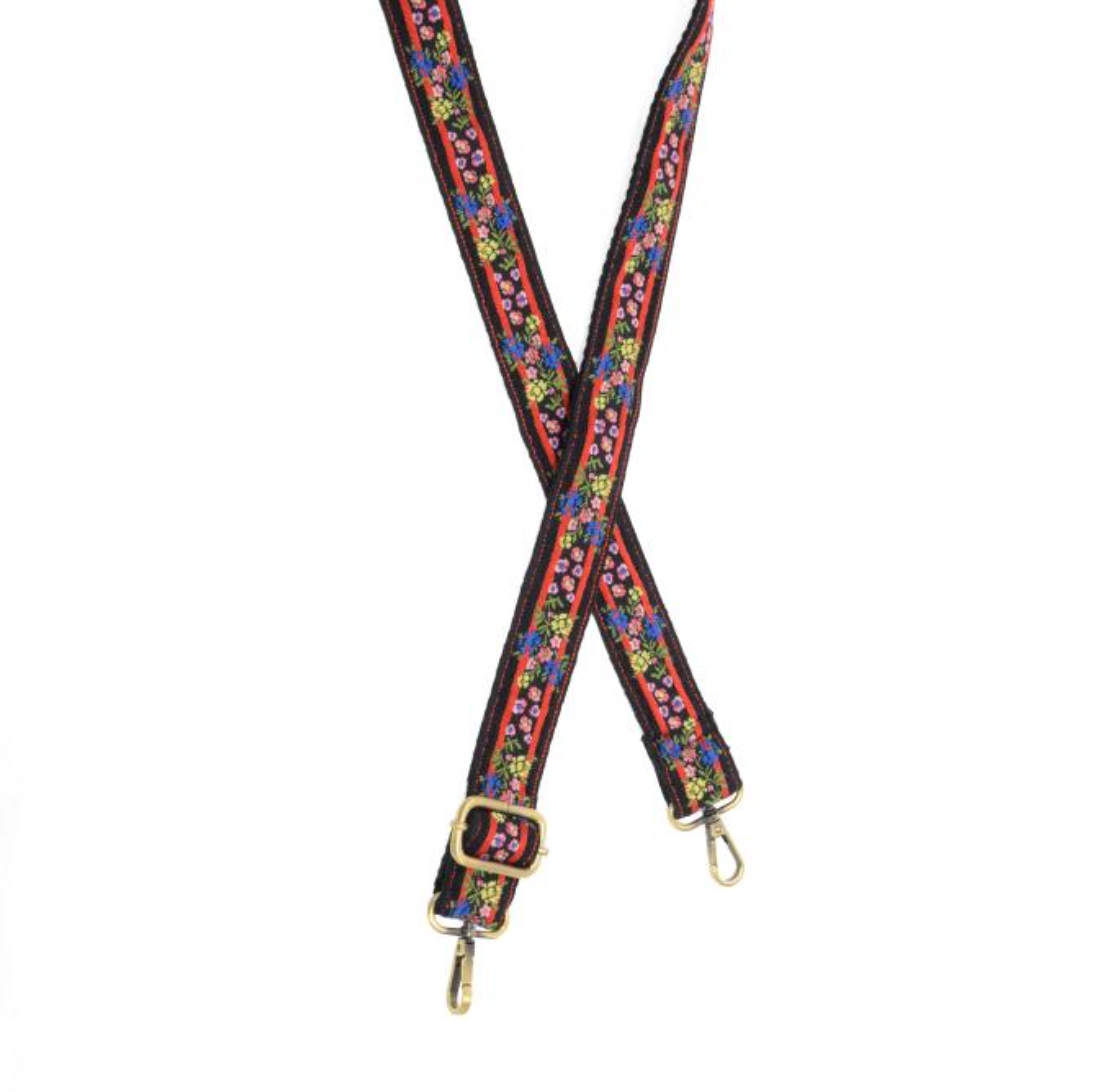 Joy Susan embroidered guitar strap, 1.2" wide
