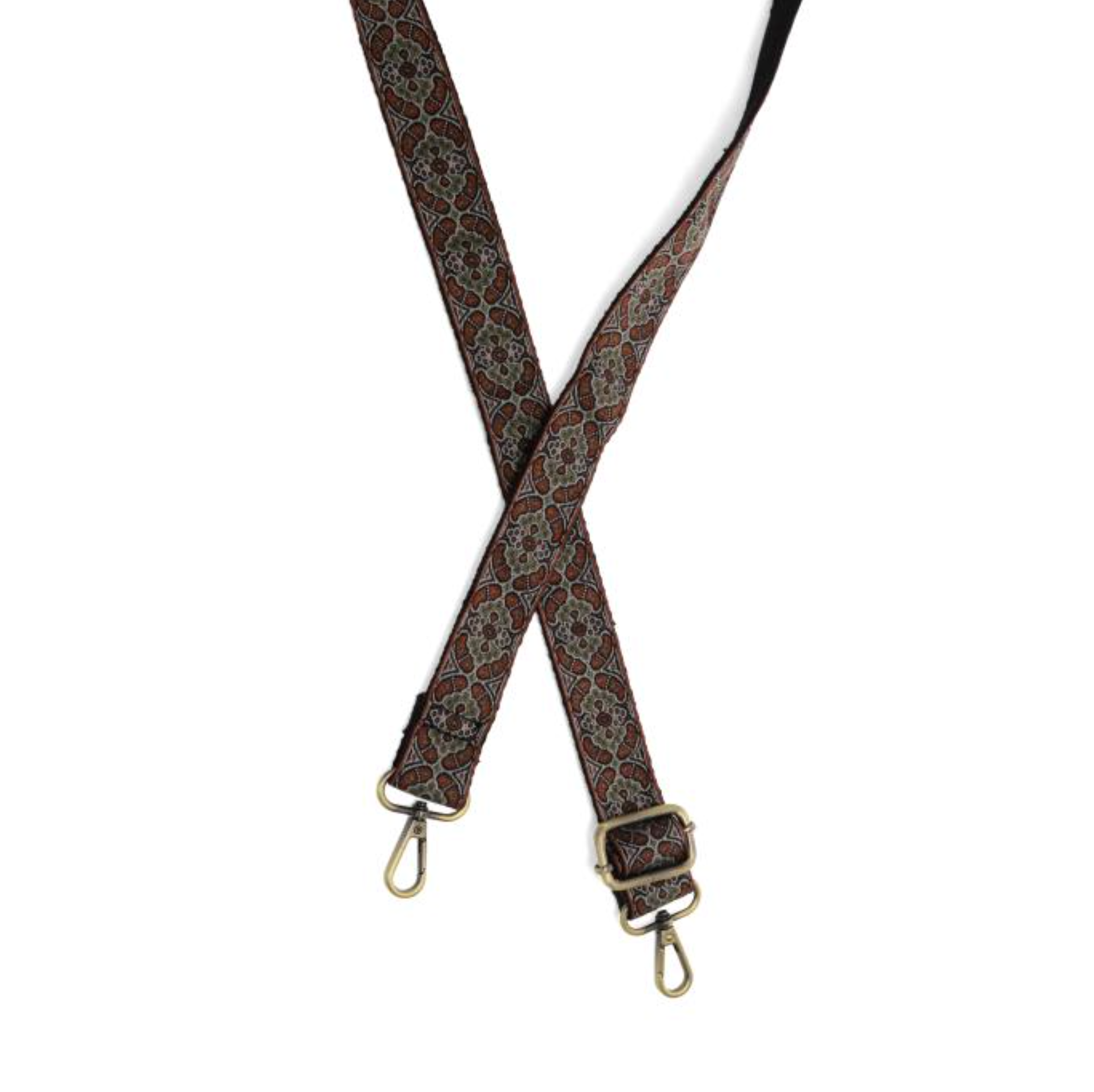 Joy Susan embroidered guitar strap, 1.2" wide