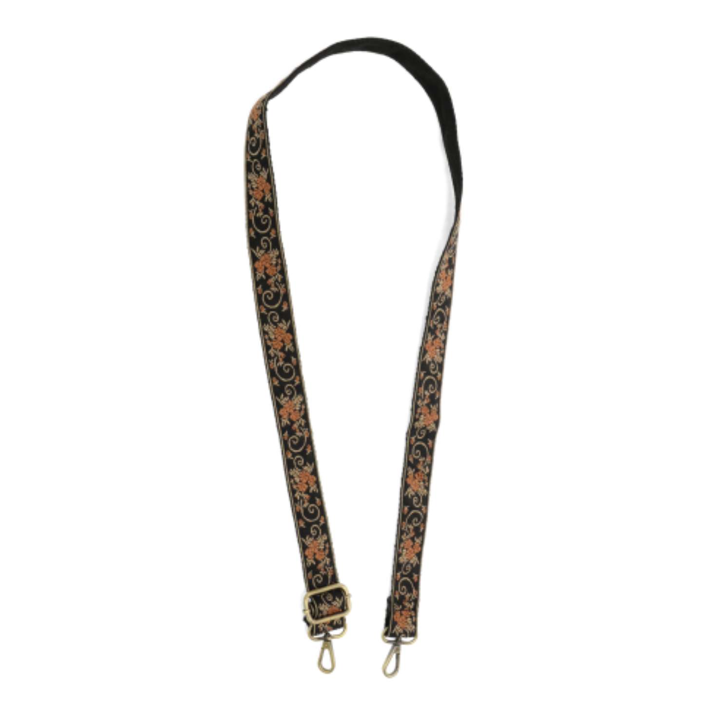 Joy Susan embroidered guitar strap, 1.2" wide