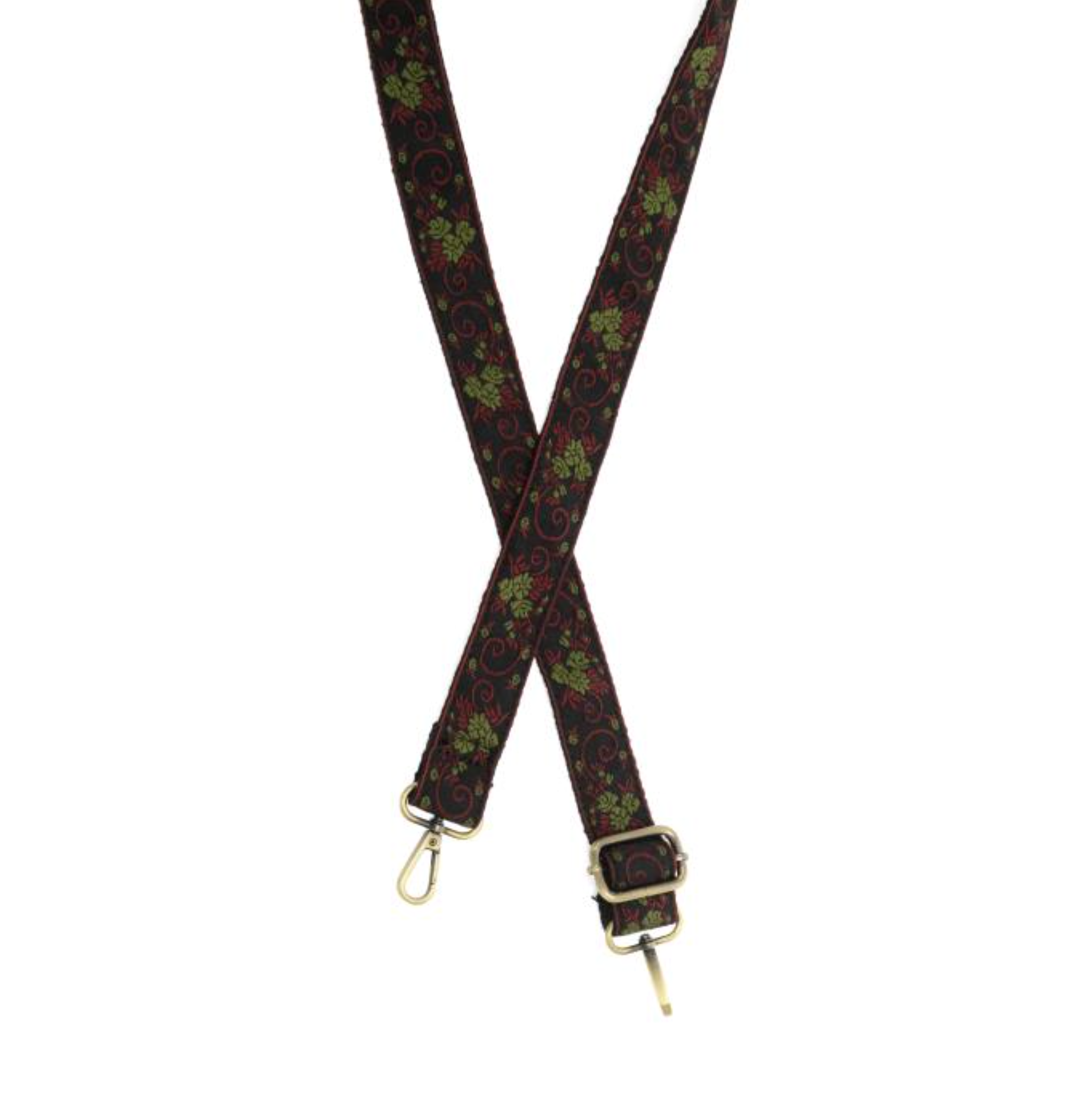 Joy Susan embroidered guitar strap, 1.2" wide