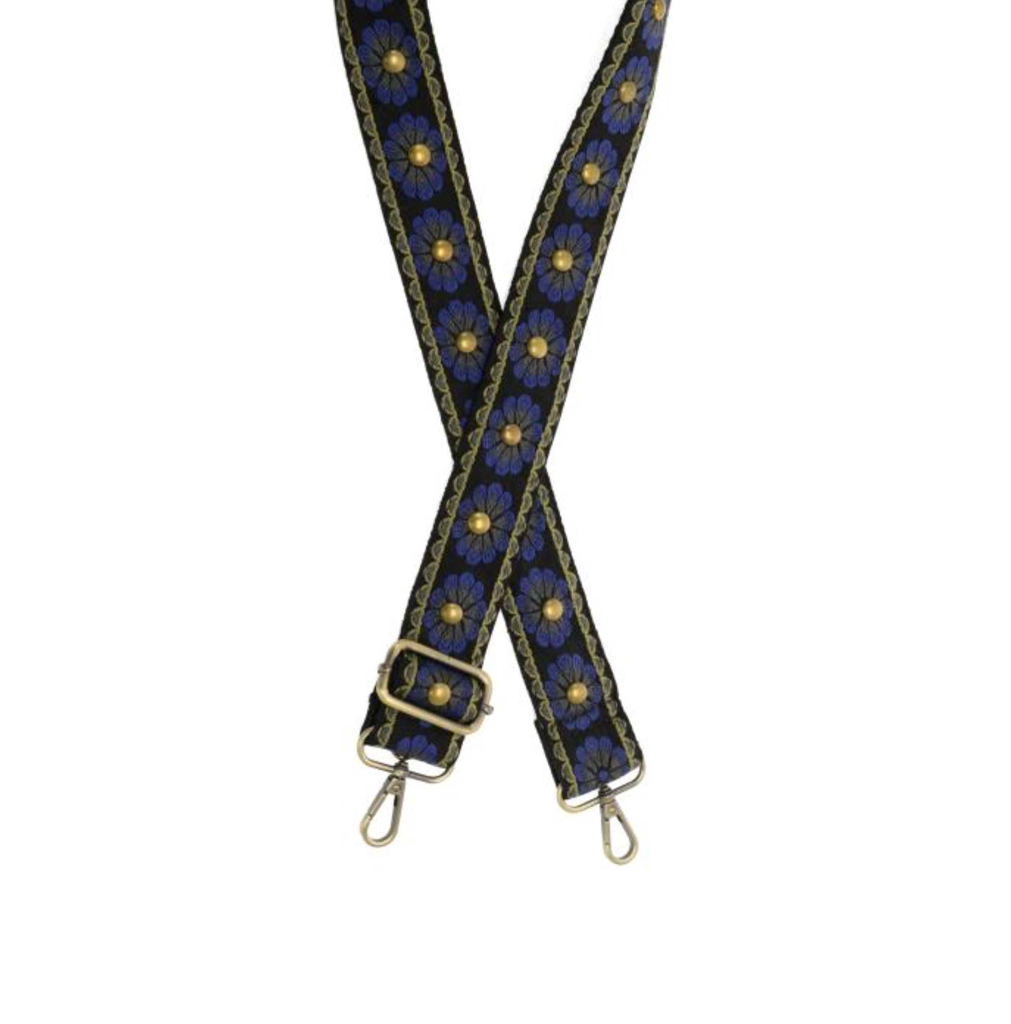 Joy Susan embroidered guitar strap, 1.5" wide