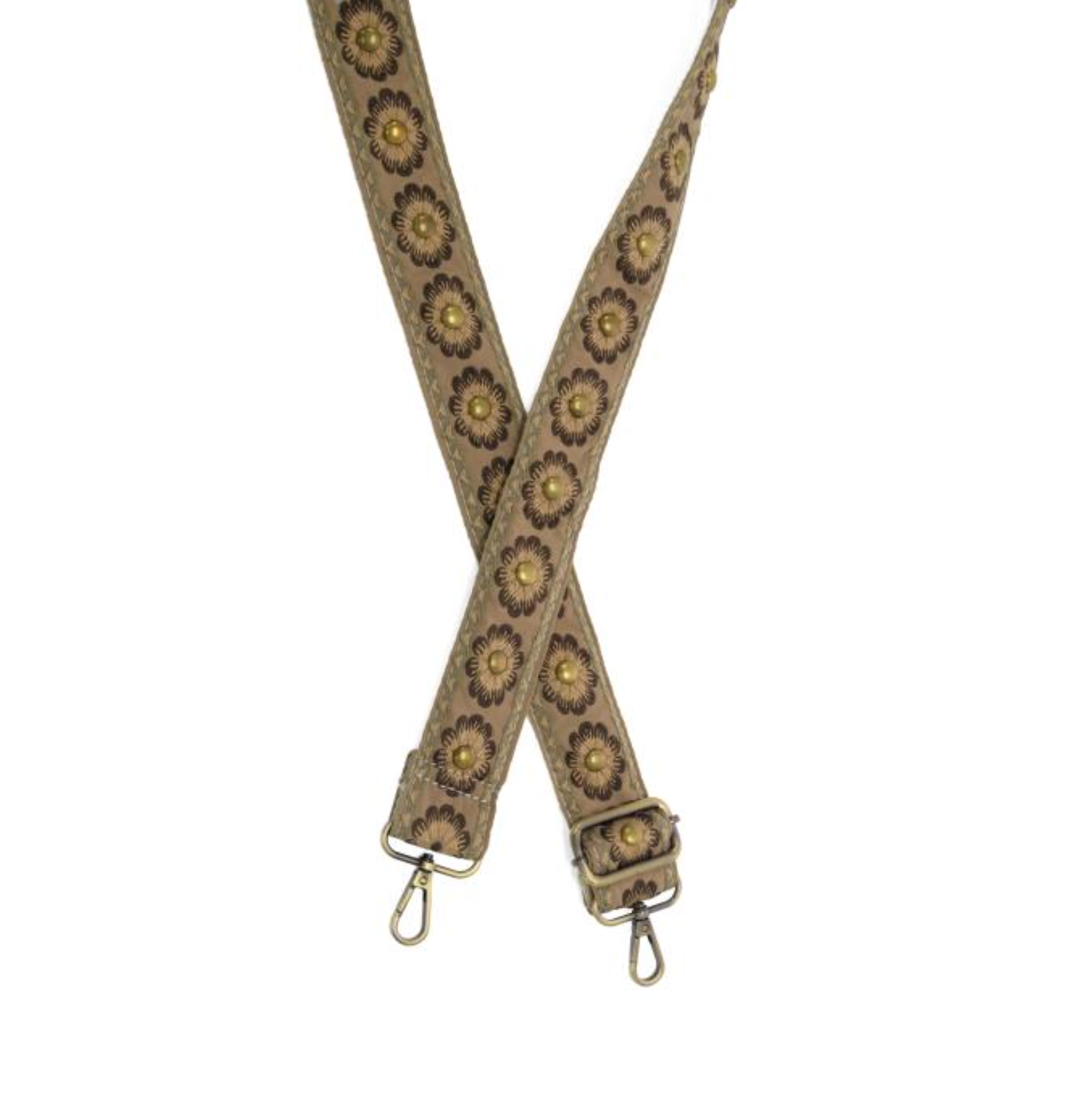 Joy Susan embroidered guitar strap, 1.5" wide