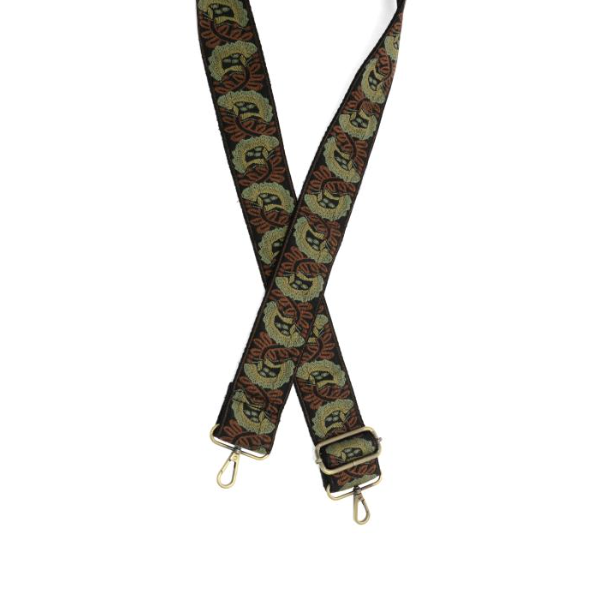 Joy Susan embroidered guitar strap, 2" wide