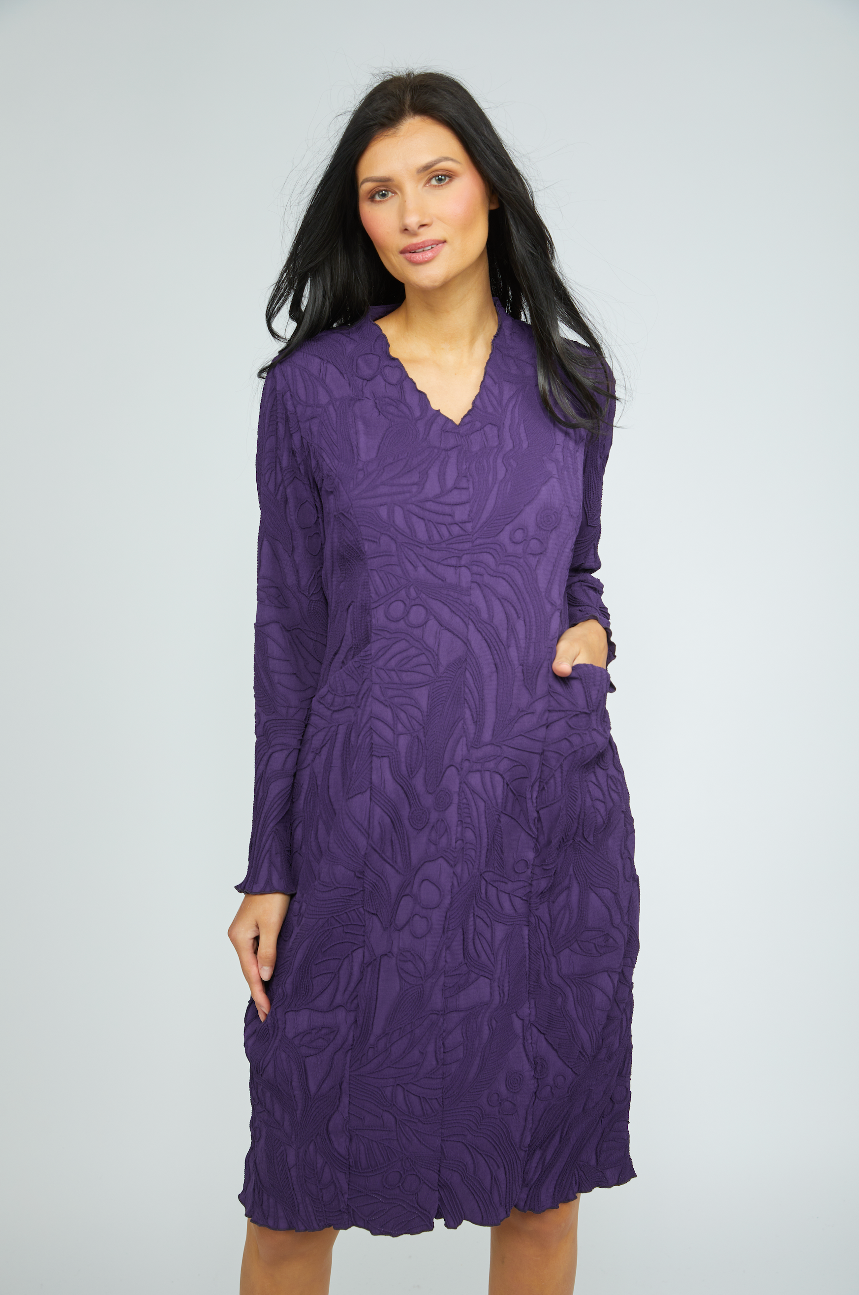 Olivia by Habitat dress 530592, embossed cocoon (2 colors)