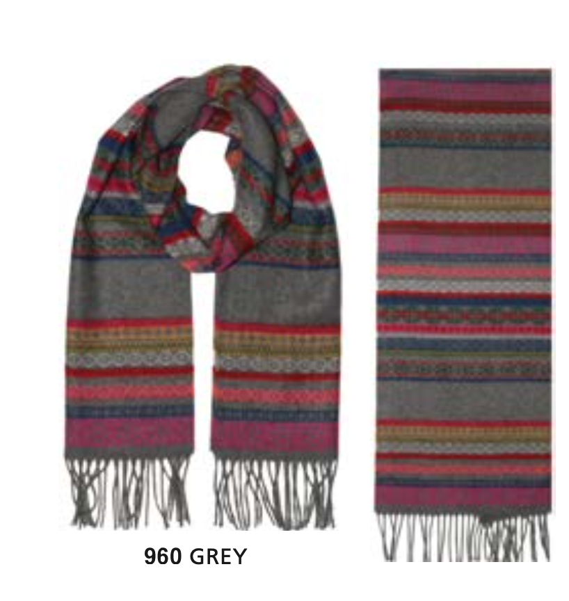 Fraas scarf 731119, Fairisle cashmink