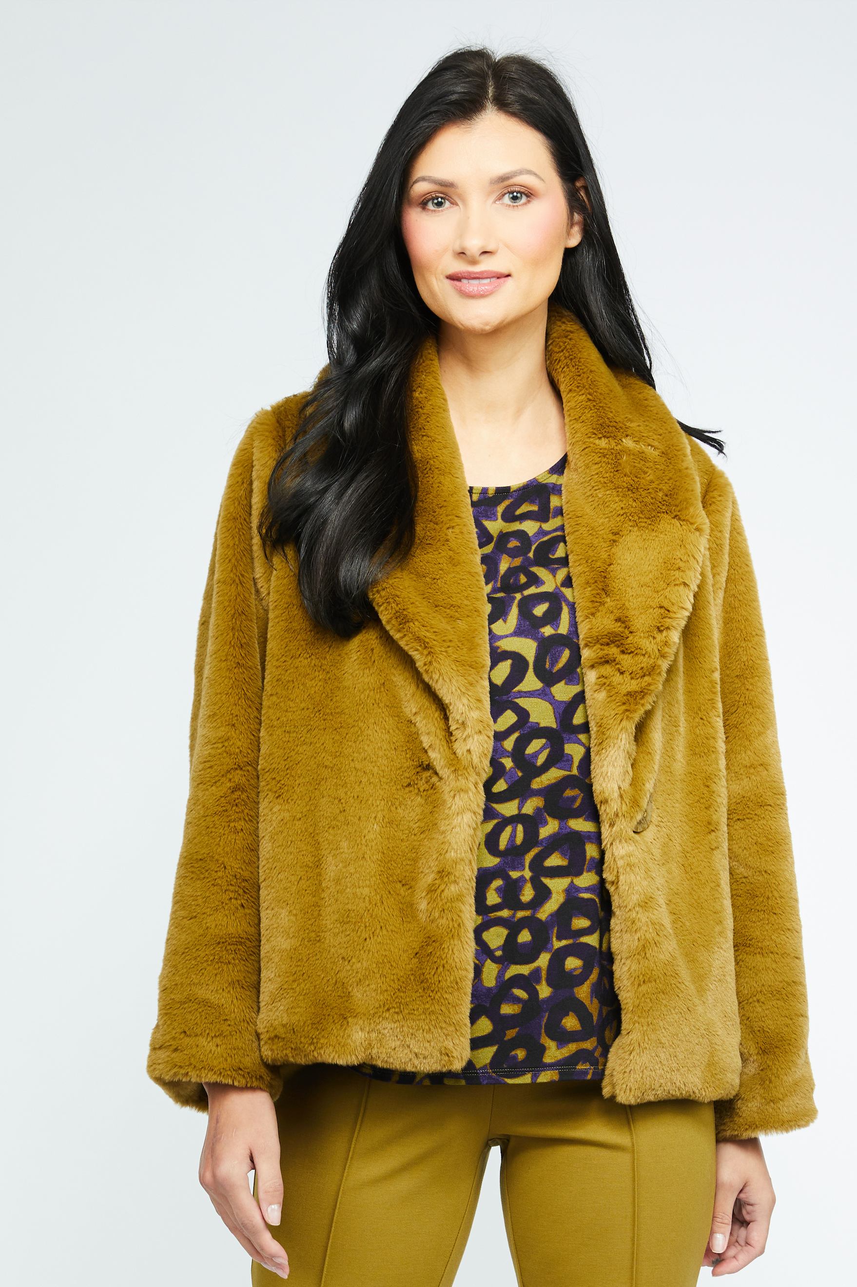 Olivia by Habitat jacket 440411, faux fur showstopper