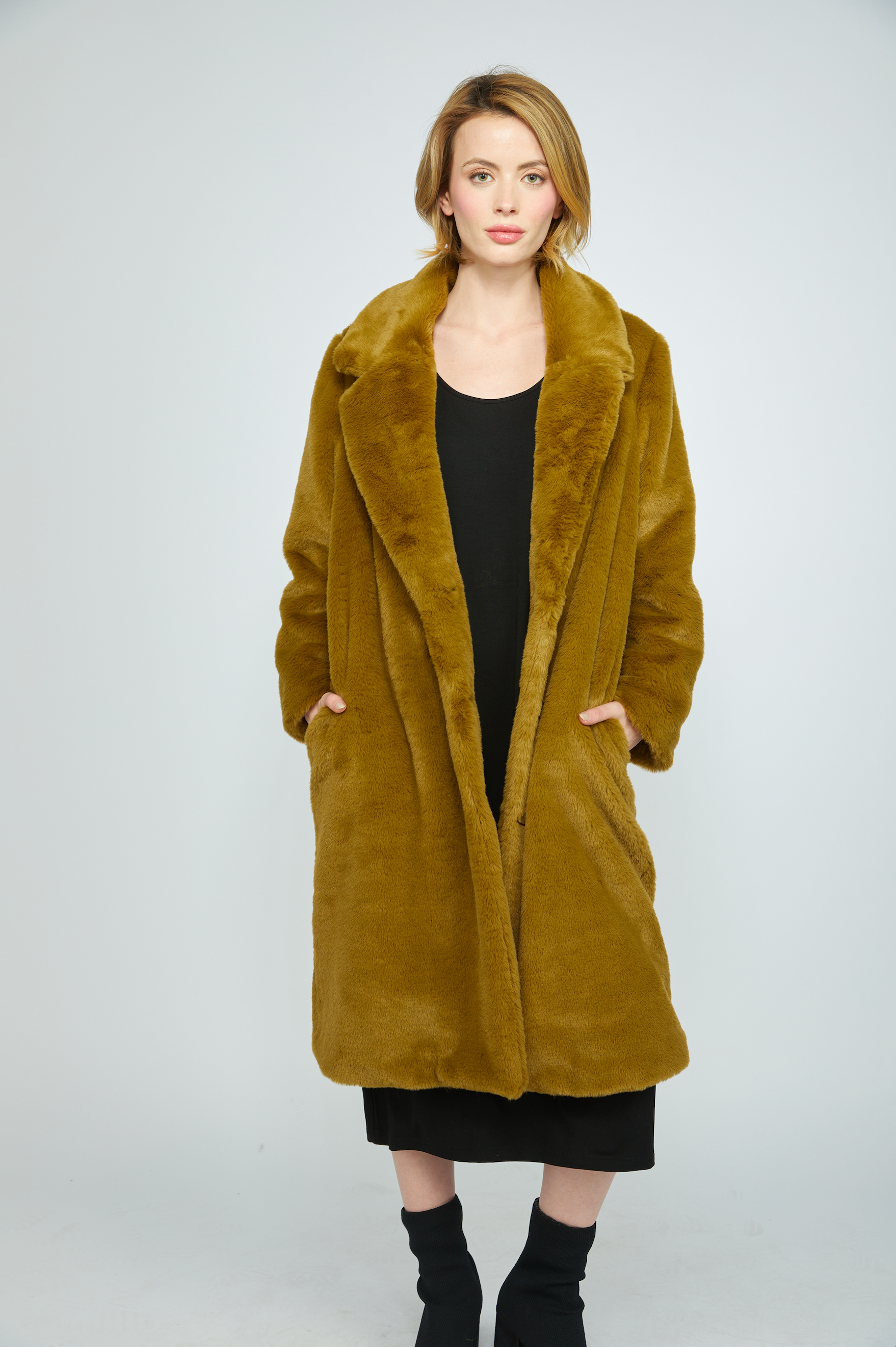 Olivia by Habitat jacket 440412, faux fur car coat (2 colors)
