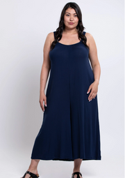 Blue Sky Joanna jumpsuit, bamboo-linen wide leg