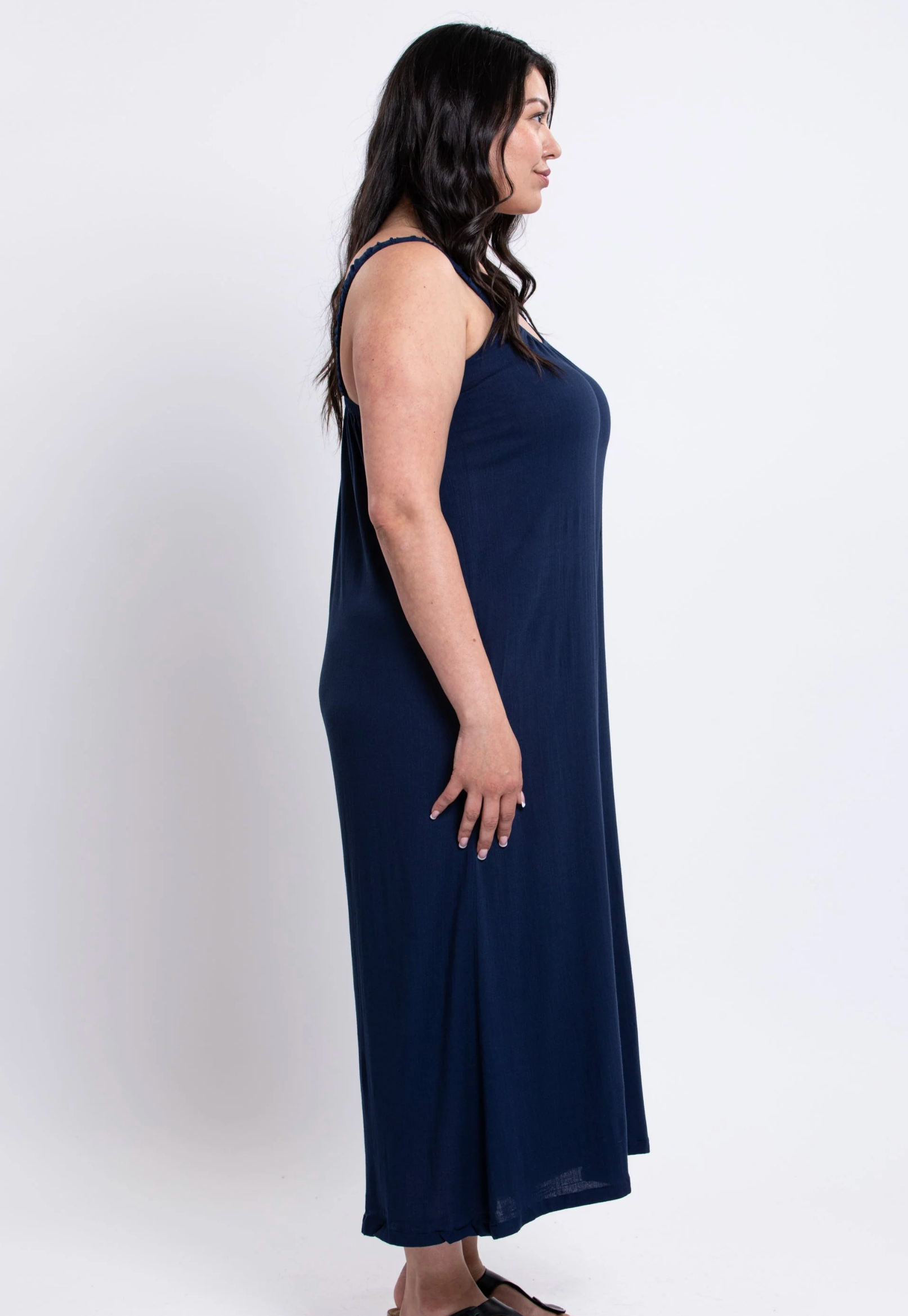 Blue Sky Joanna jumpsuit, bamboo-linen wide leg