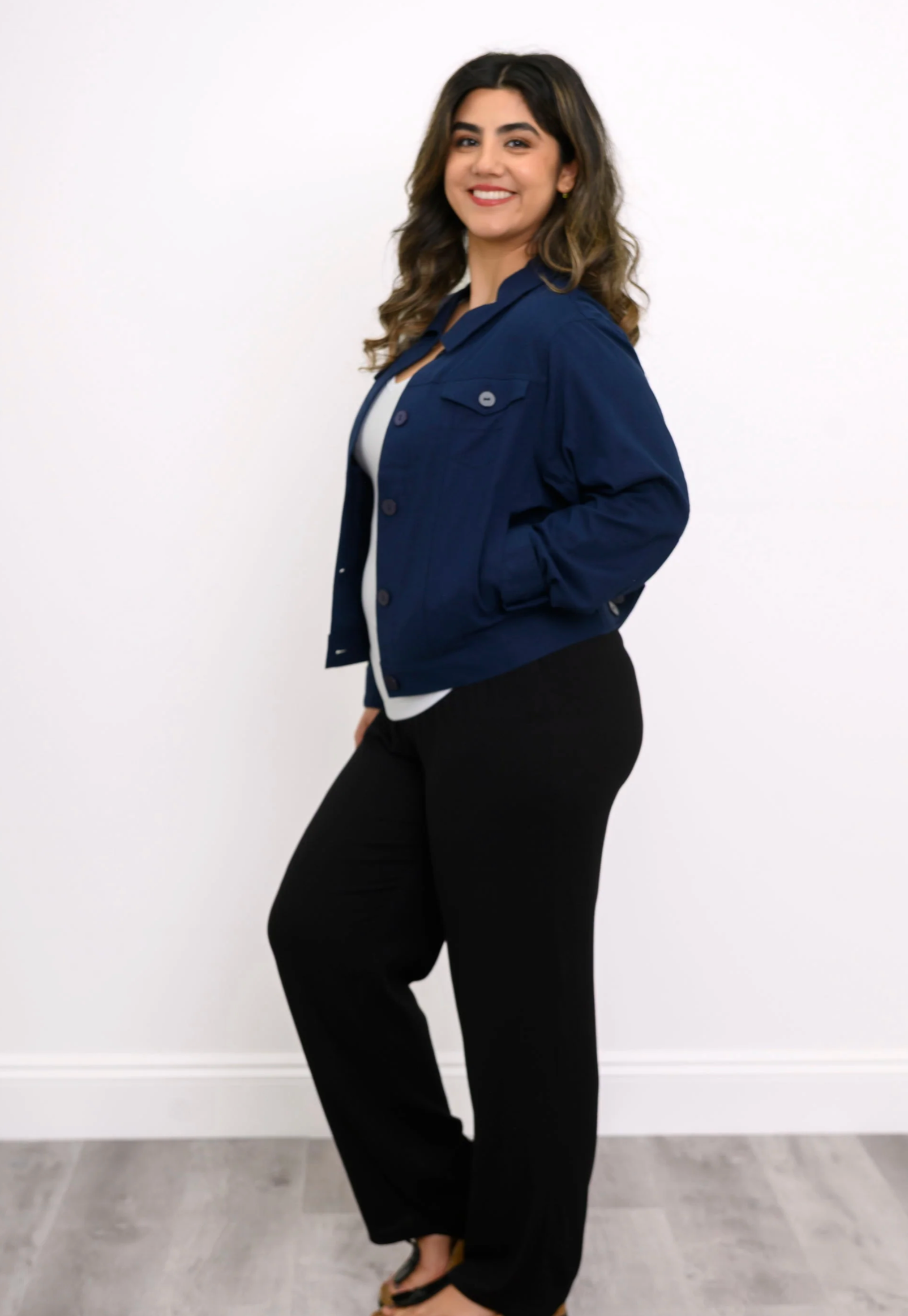 Blue Sky Colleen jacket, bamboo-linen