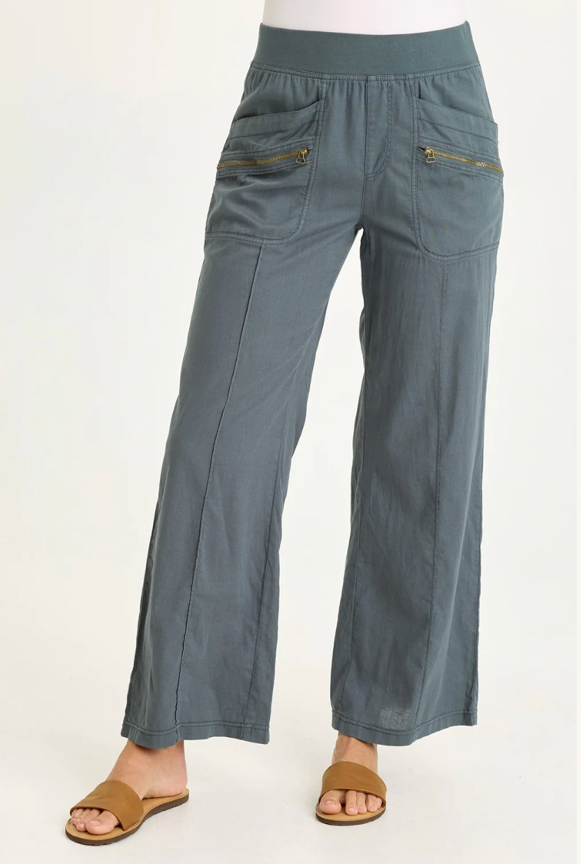 Wearables by XCVI pant 23141, Torryn linen zipper pockets
