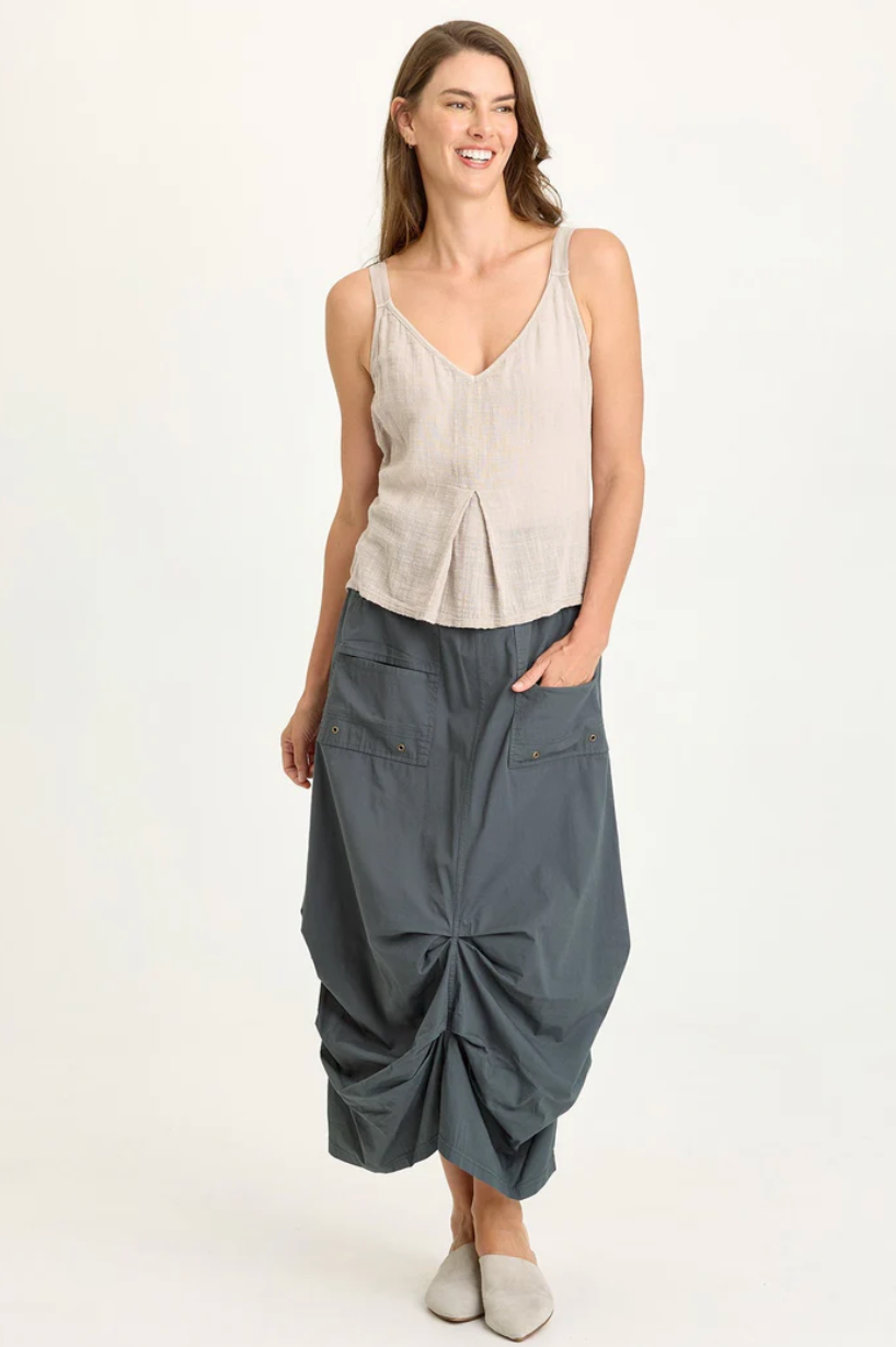 Wearables by XCVI skirt 23158, Hedvig poplin pleated