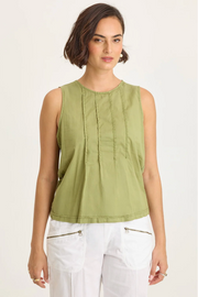 Wearables by XCVI tank 14895, Jerilene voile pintuck
