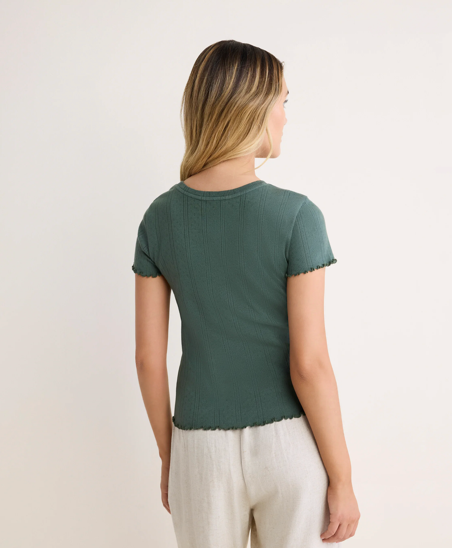 Camiseta Nic + Zoe punto encaje