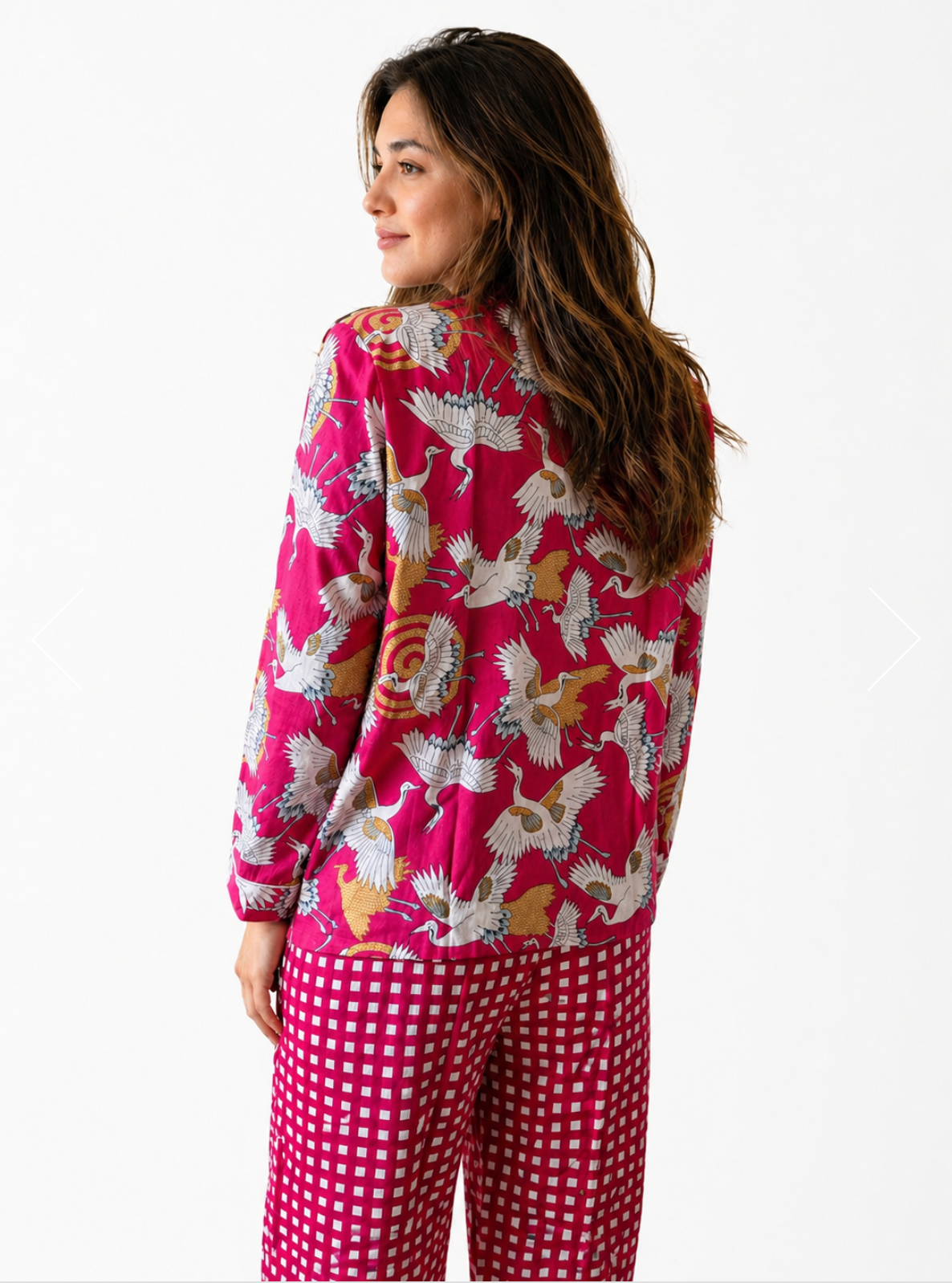 Yaza pajama set, cranes