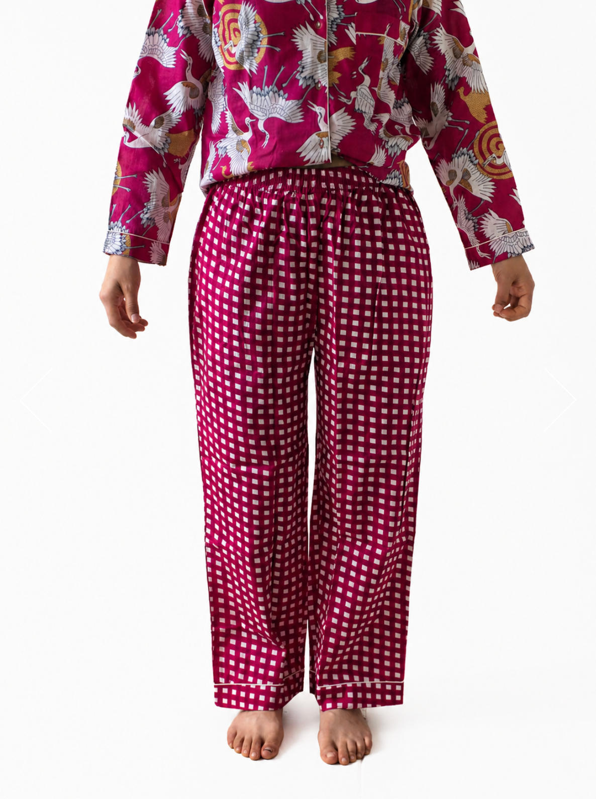 Yaza pajama set, cranes
