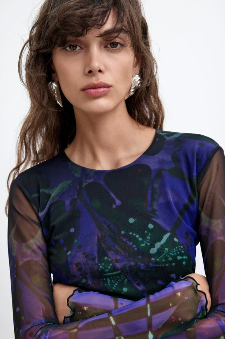 Camisa Desigual Abata, encaje con botones delanteros