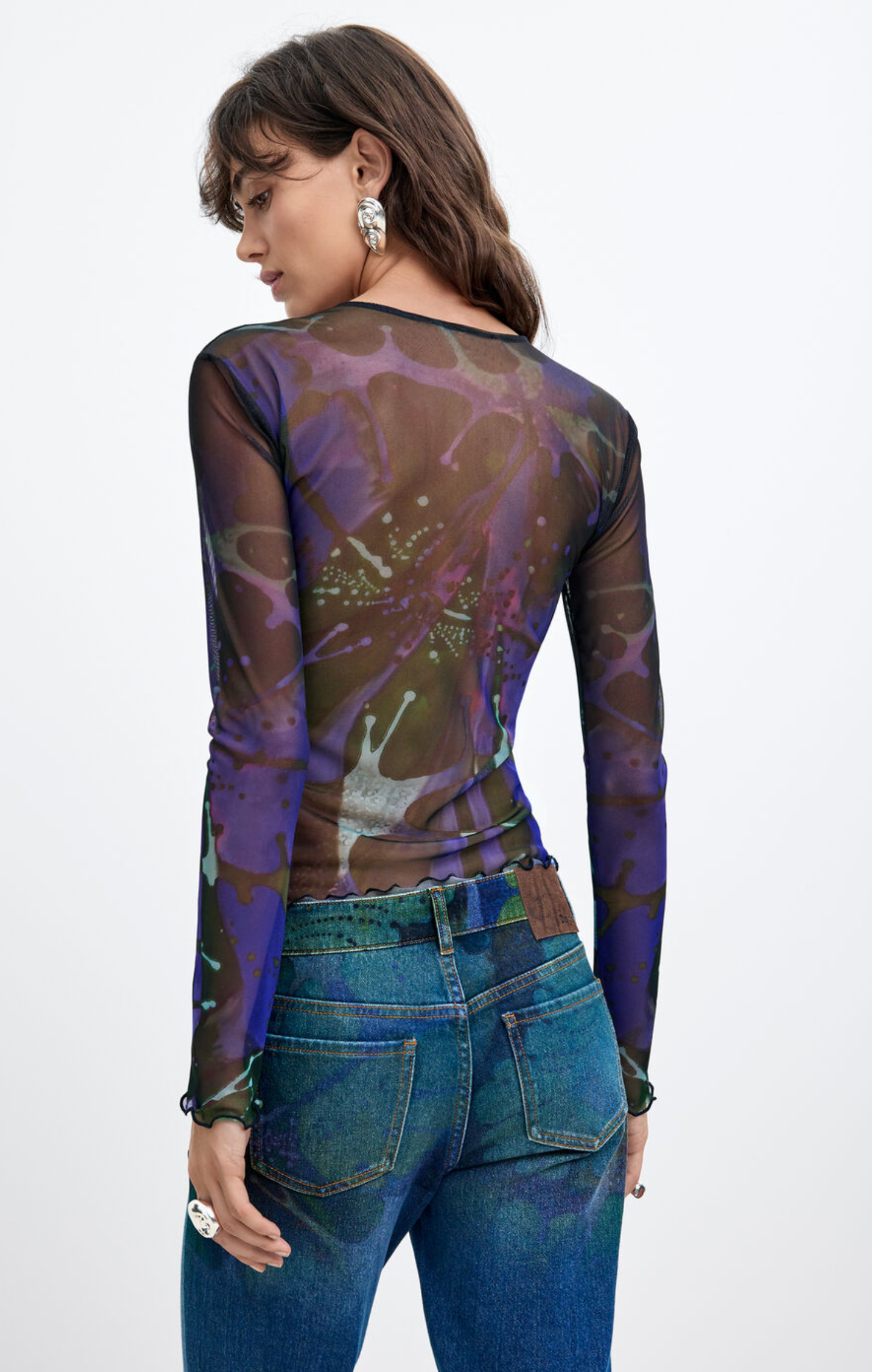 Desigual Dots Leaf Lacroix t-shirt, long-sleeve TK02