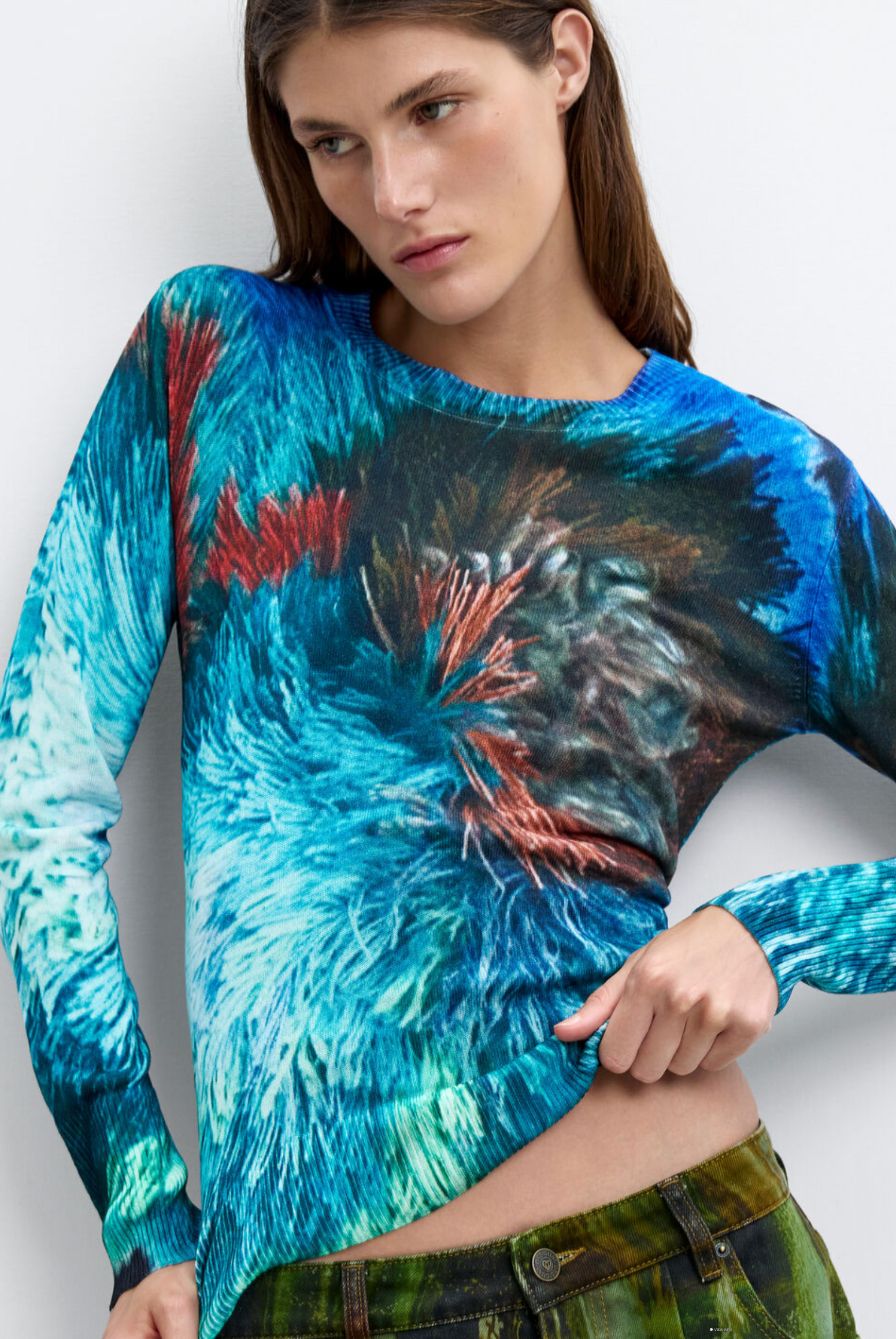 Camisa Desigual Abata, encaje con botones delanteros