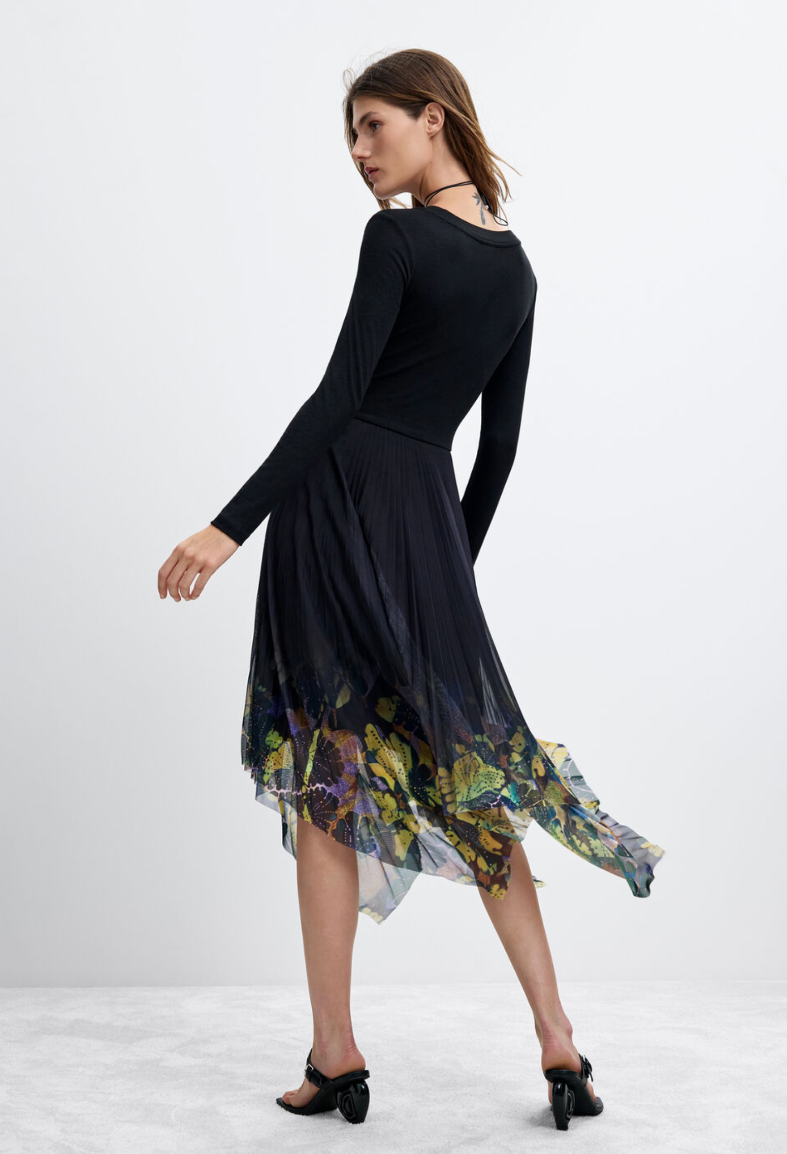Desigual Alba Lacroix dress, long sleeve VK10