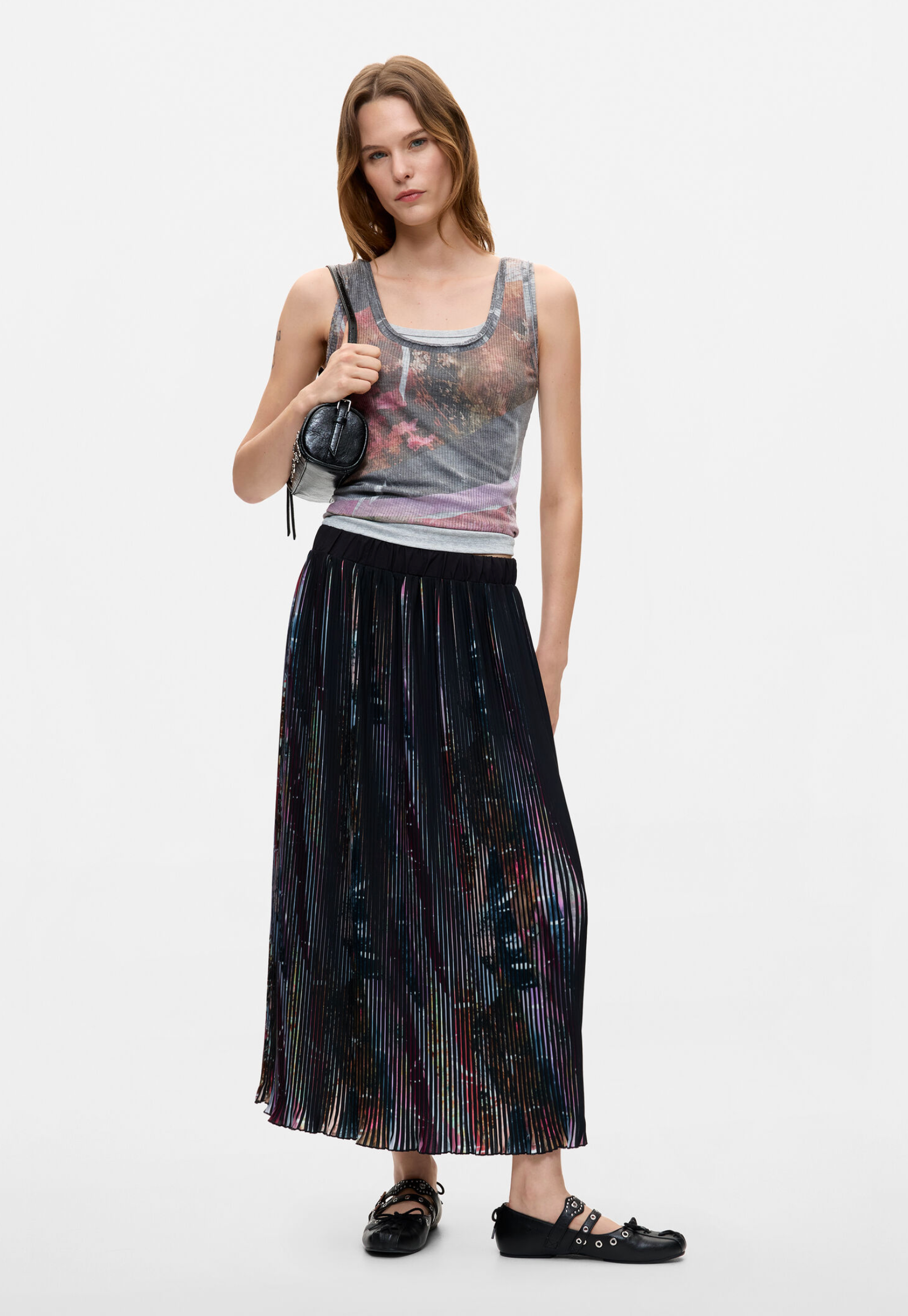 Desigual Plis skirt, knee-length FW05