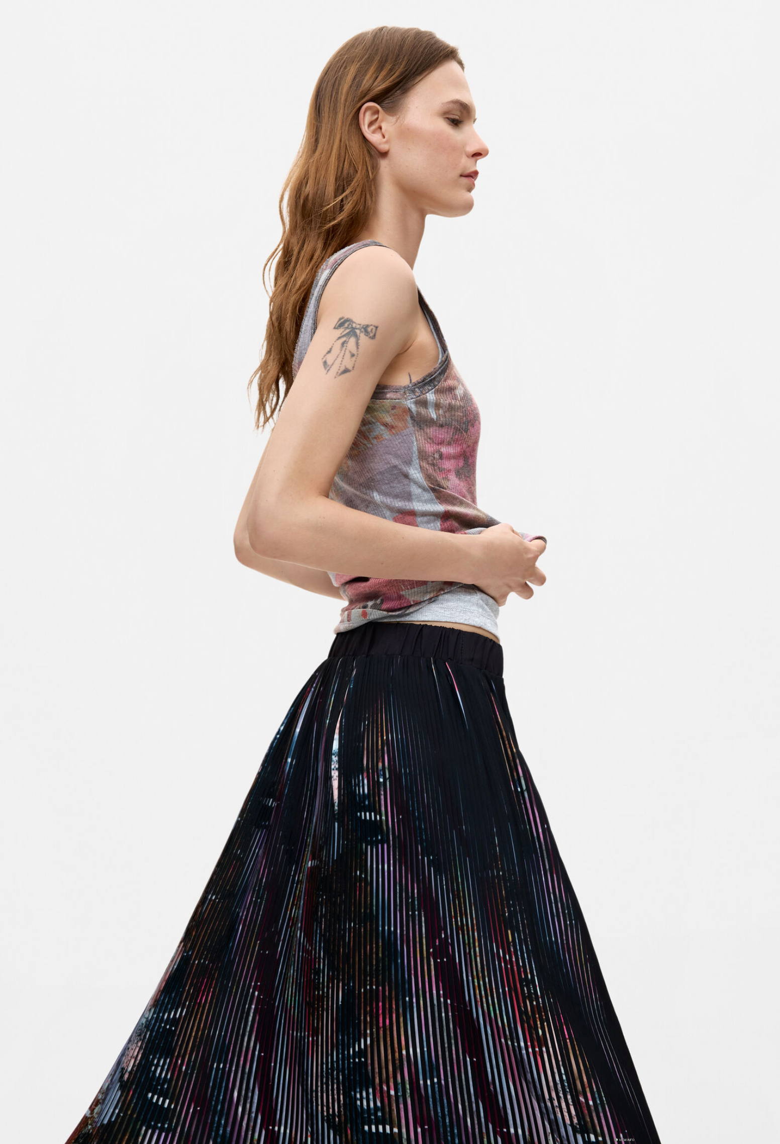 Desigual Plis skirt, knee-length FW05