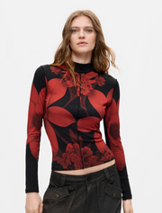 Desigual Sendai t-shirt, mock neck TK54