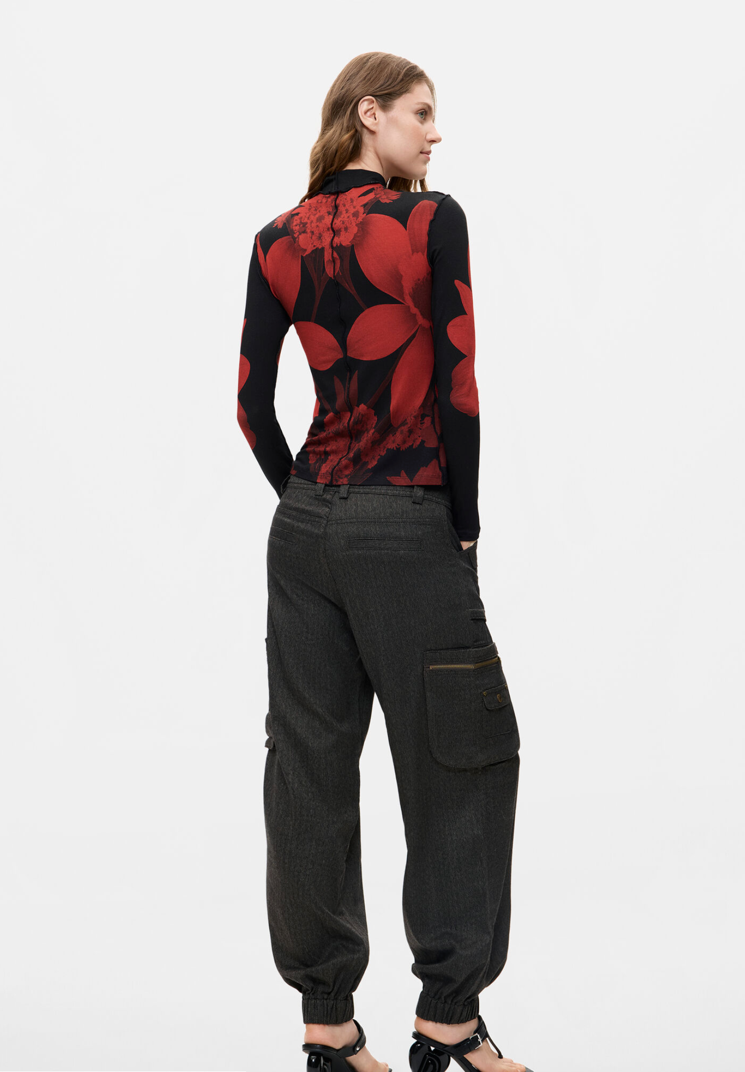 Desigual Sendai t-shirt, mock neck TK54