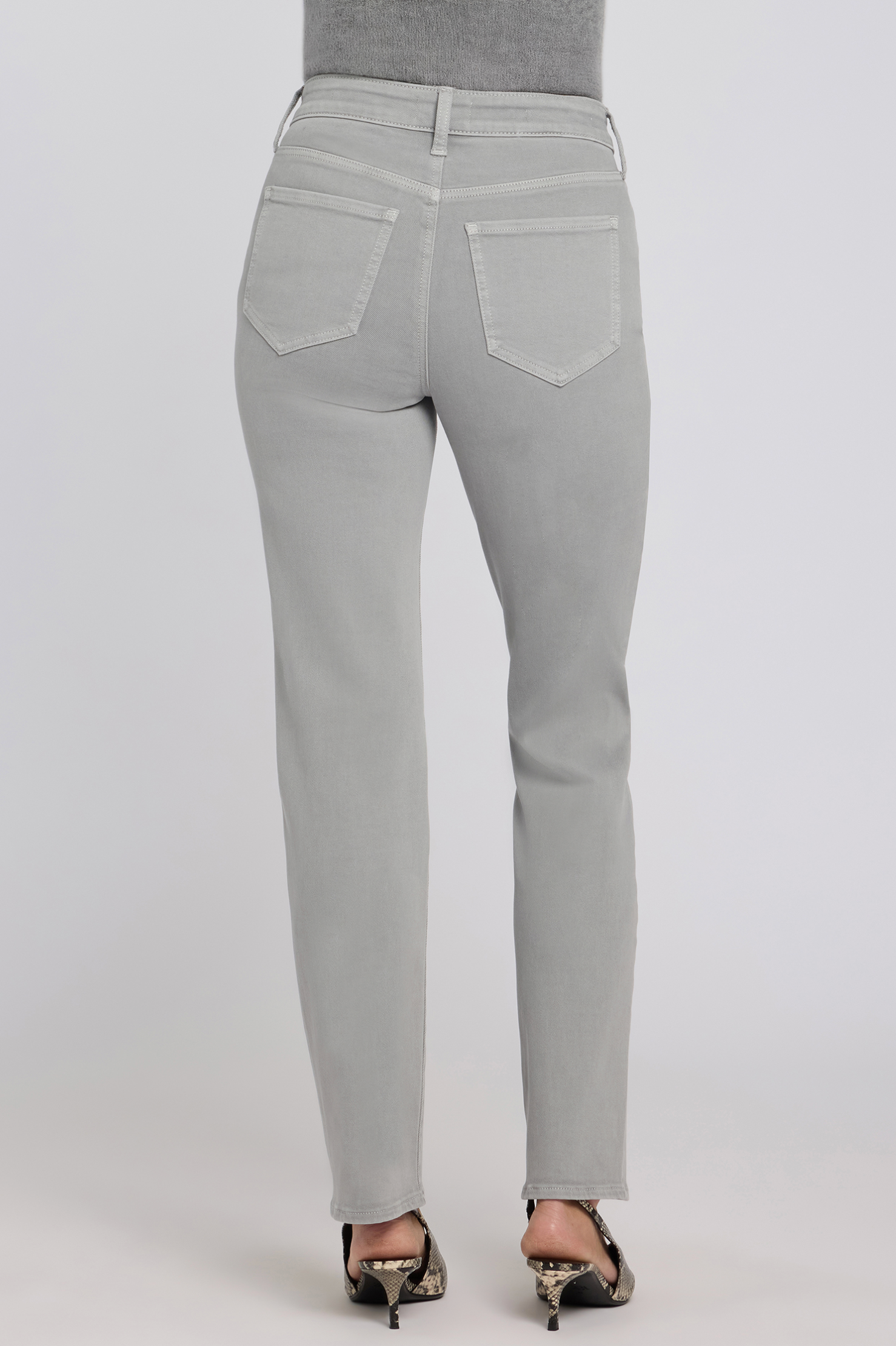 NYDJ Marilyn straight jeans, HIGH rise Retro Espresso and Skyscraper washes