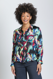 APNY shirt, Midnight Aurora Multi sateen