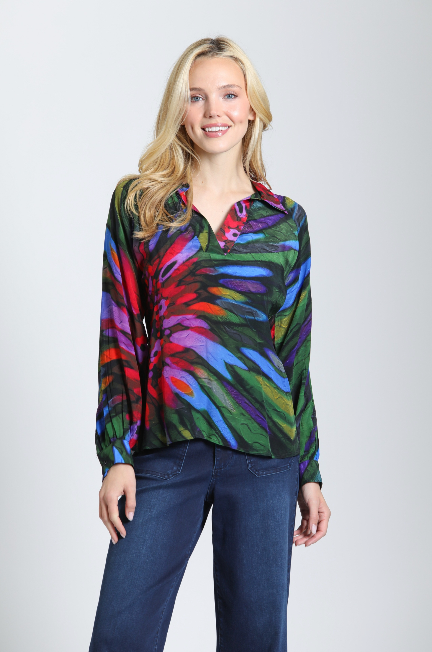 APNY shirt, Stained Glass crepe
