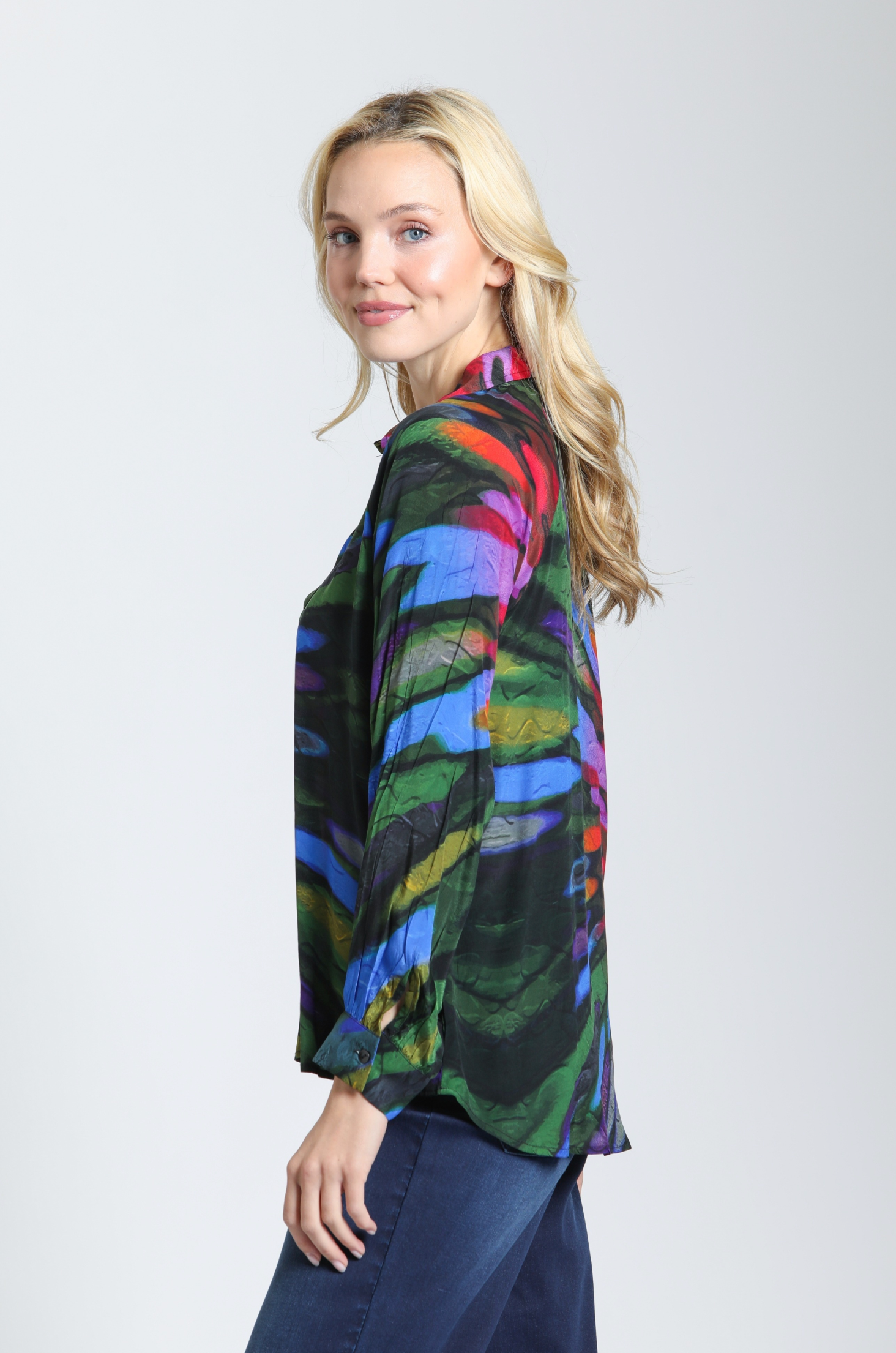 APNY shirt, Stained Glass crepe